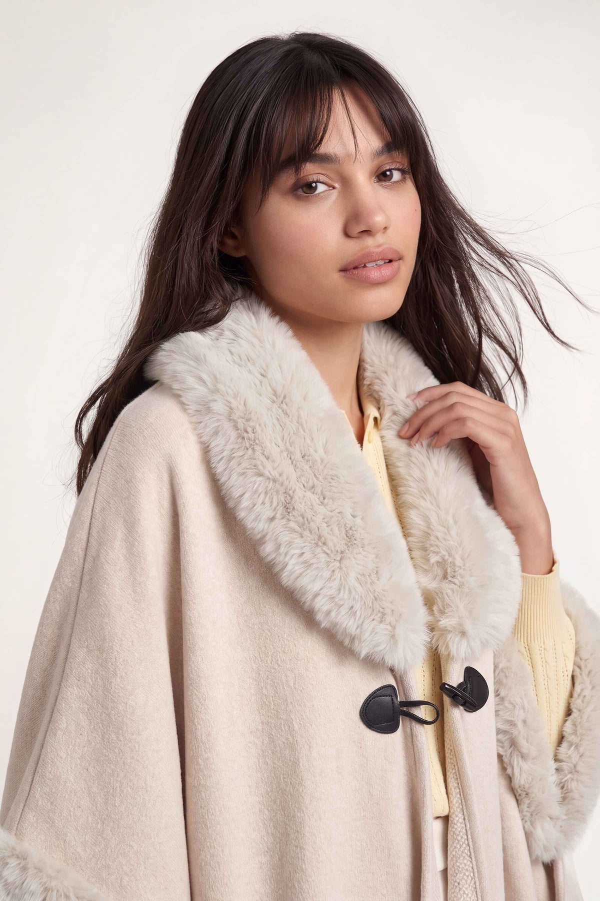 Off White Cape Shawl-1721292107 for Women - Cape Shawl Collection | Nishat | Shop Online