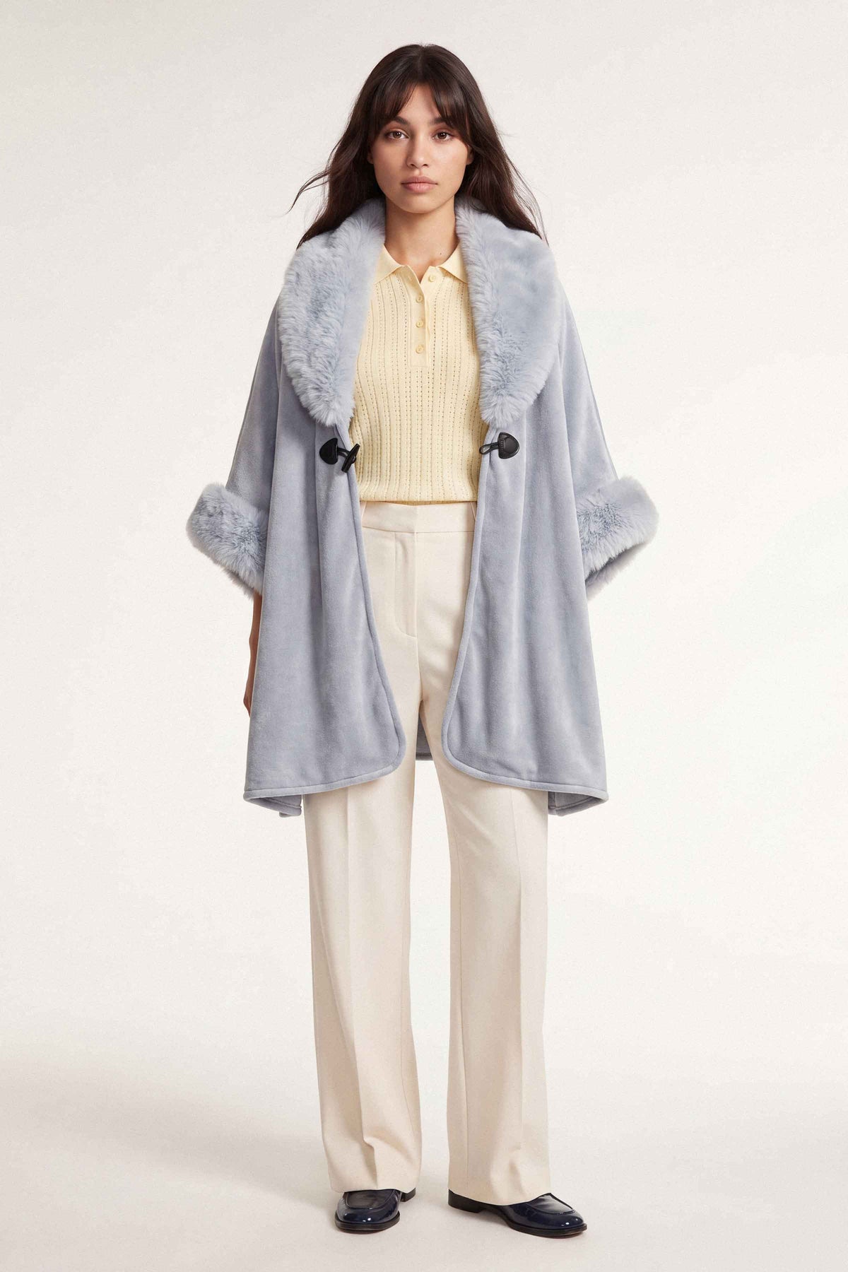 Sky Blue Cape Shawl-1721292108 for Women - Cape Shawl Collection | Nishat | Shop Online