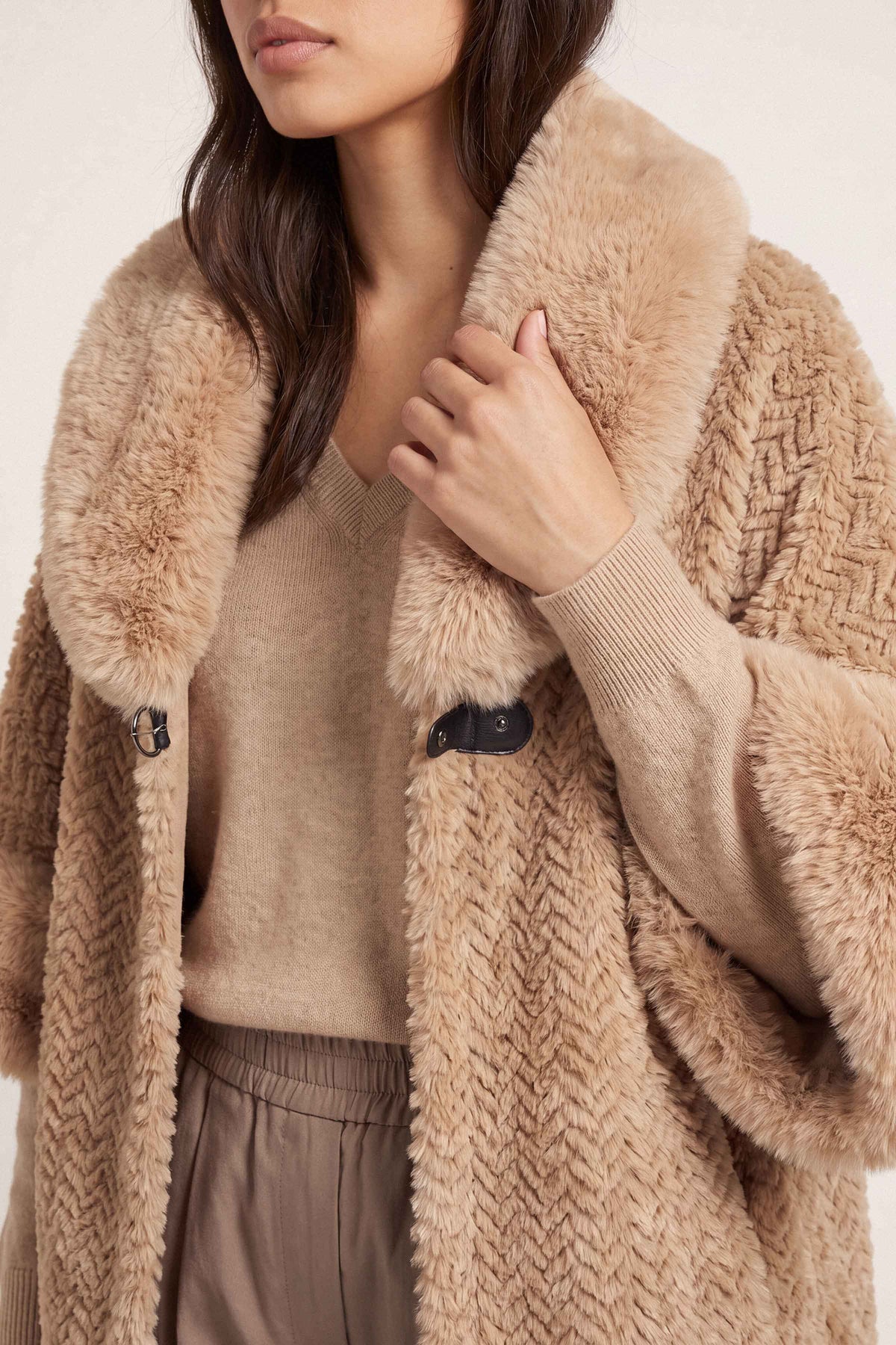 Beige Cape Shawl-1721312118 for Women - Cape Shawl Collection | Nishat | Shop Online