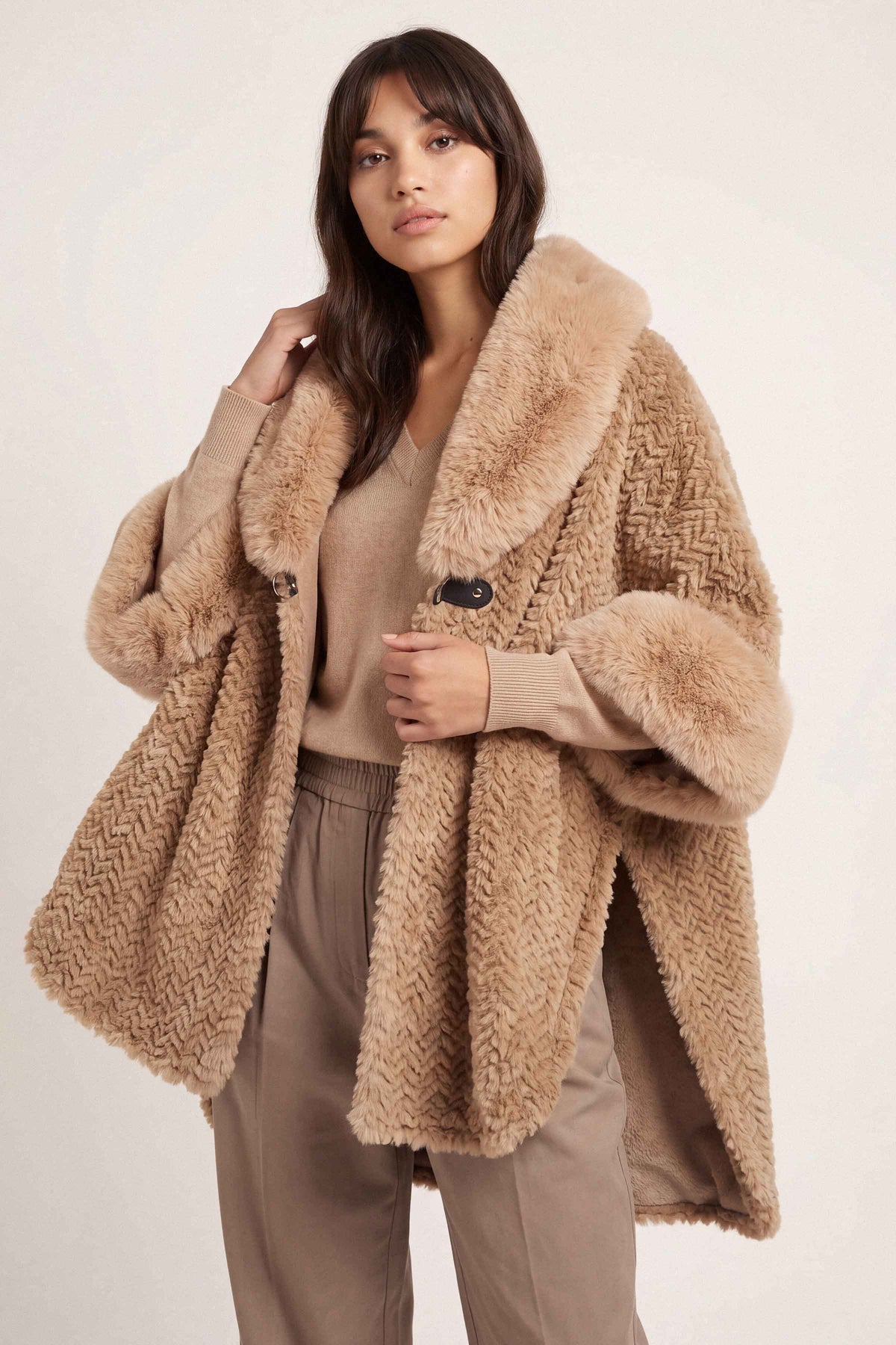 Beige Cape Shawl-1721312118 for Women - Cape Shawl Collection | Nishat | Shop Online