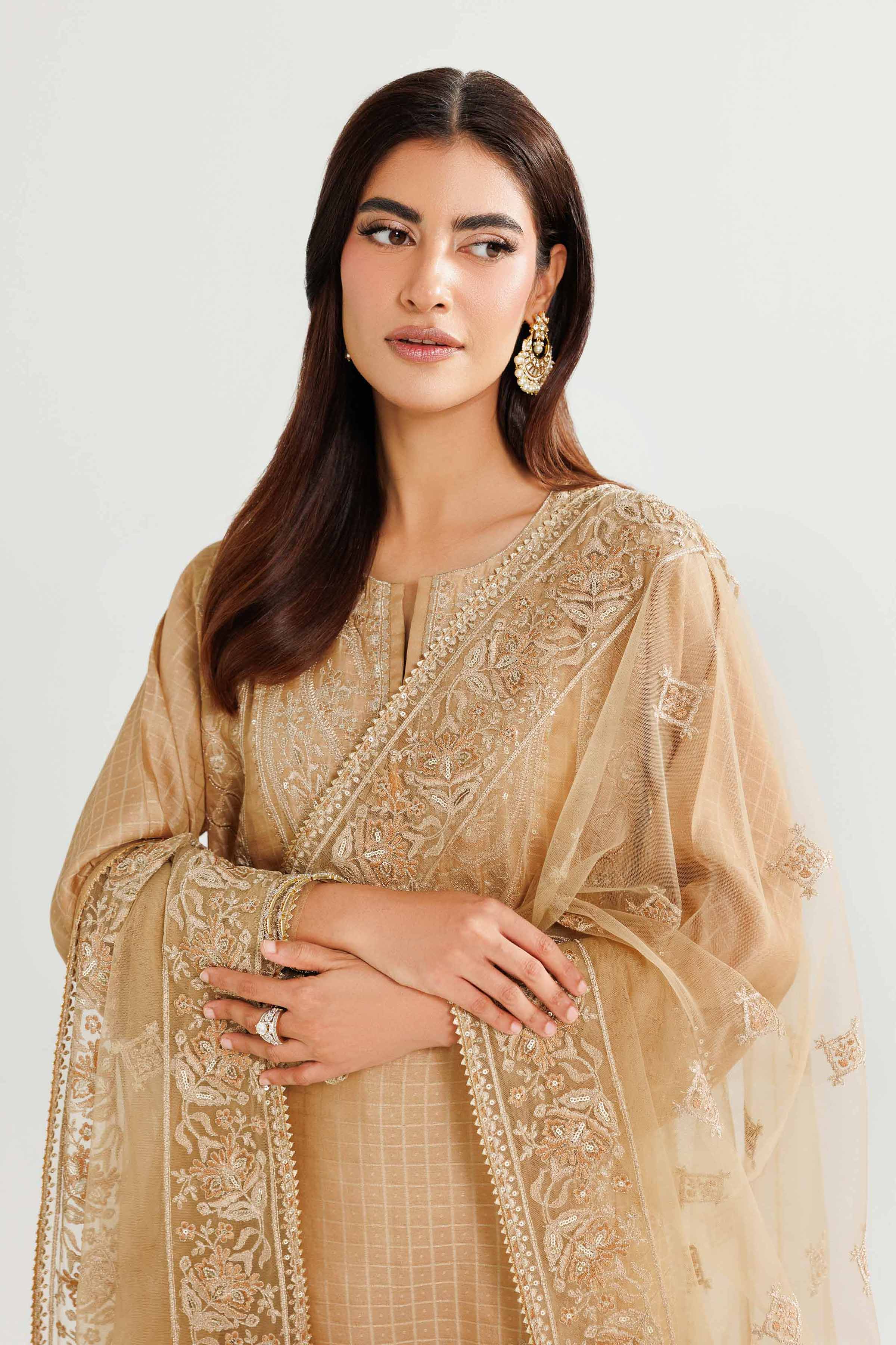 3 Piece - Embroidered Suit - 42308022 for Women - Unstitched Collection | Nishat | Shop Online
