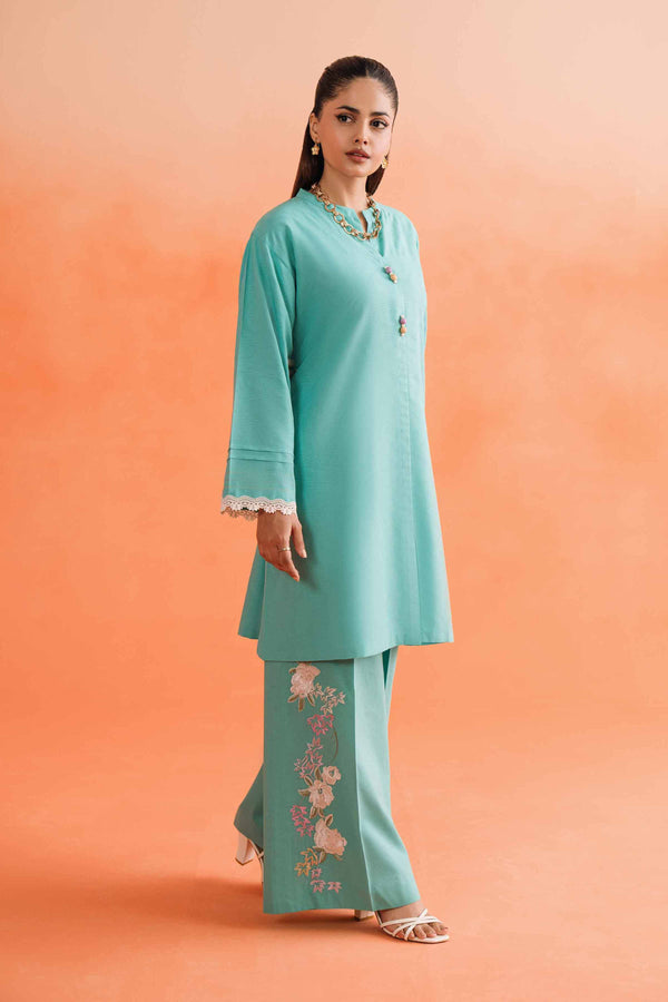 2 Piece - Dyed Embroidered Suit - 42401002