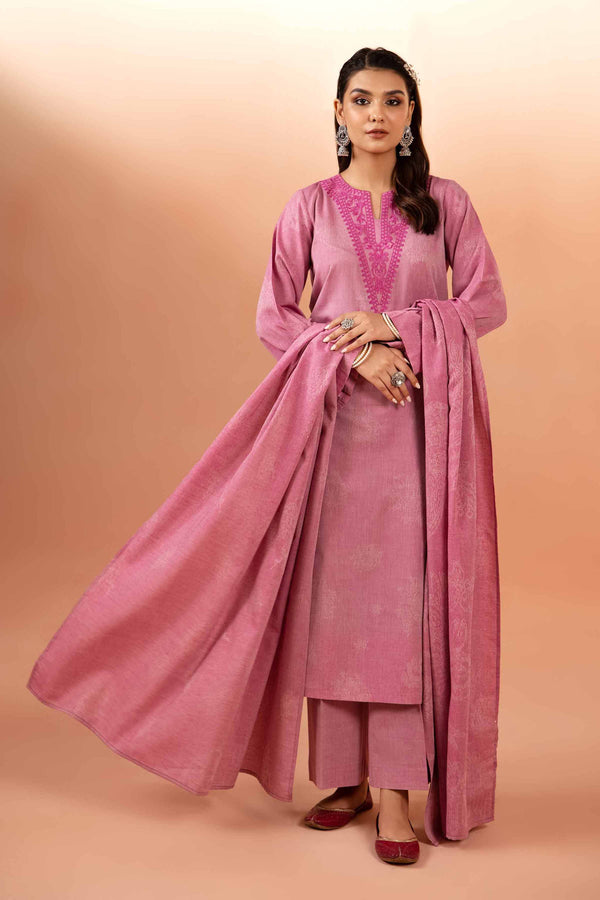 3 Piece - Jacquard Embroidered Suit - 42401023