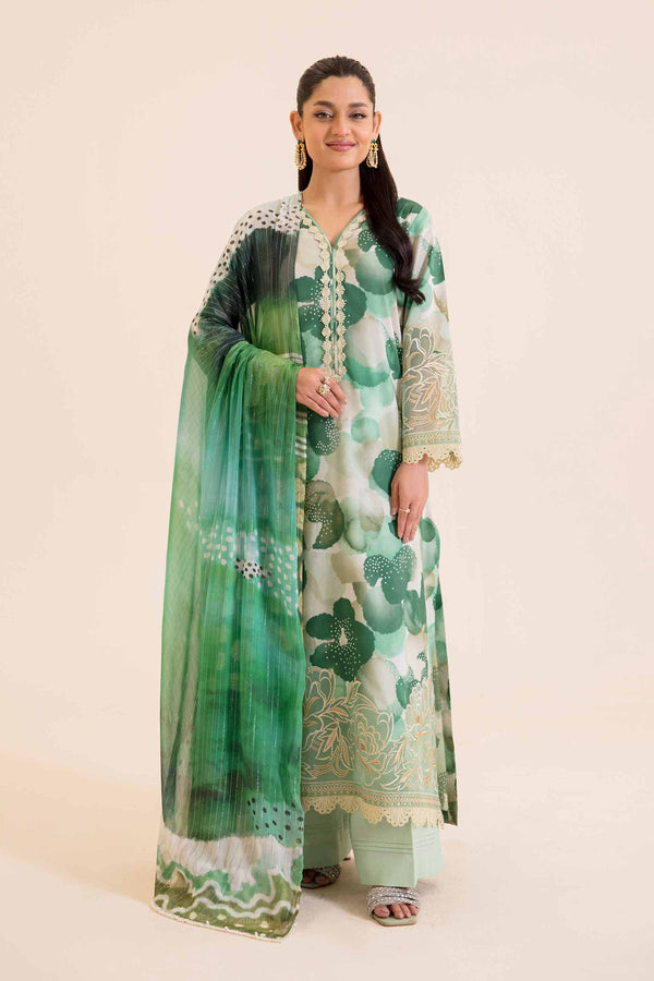 2 Piece - Printed Embroidered Suit - 42401709