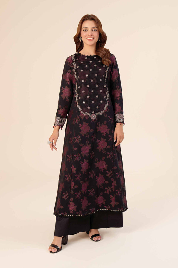2 Piece - Jacquard Embroidered Suit - 42401751