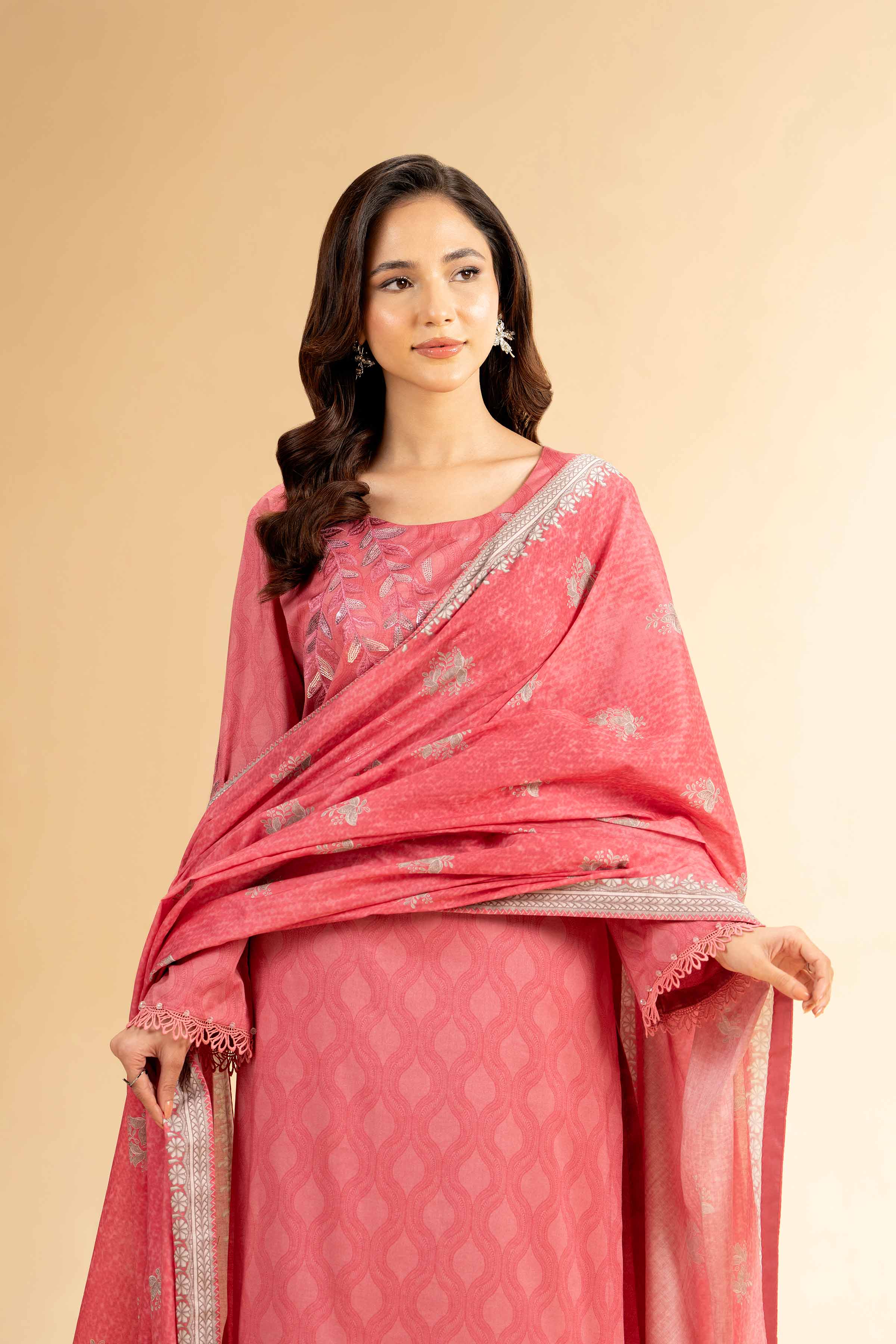 3 Piece - Printed Embroidered Suit - 42401820-1 for Women - Unstitched Collection | Nishat | Shop Online