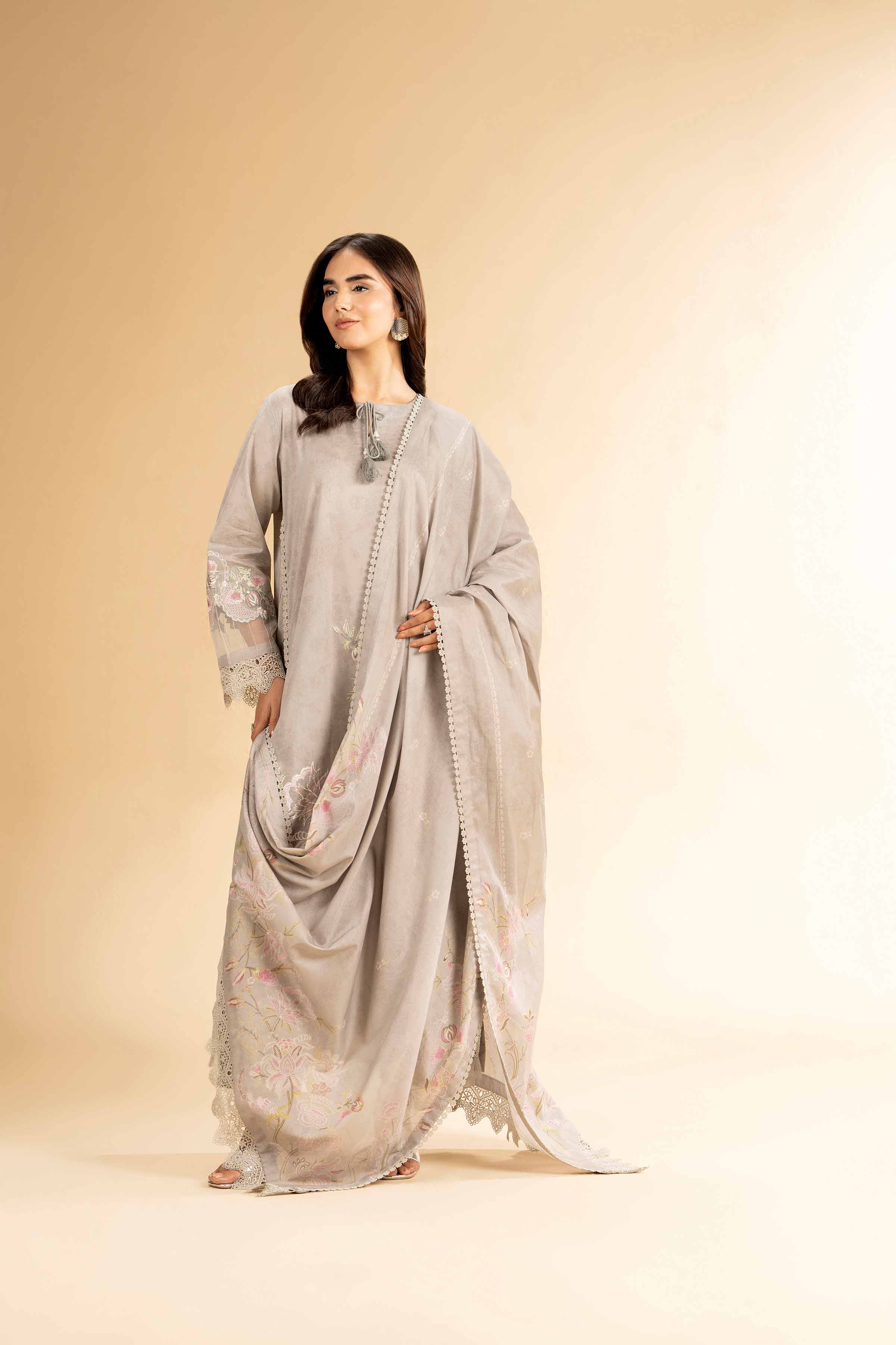 3 Piece - Printed Embroidered Suit - 42401823-1 for Women - Unstitched Collection | Nishat | Shop Online