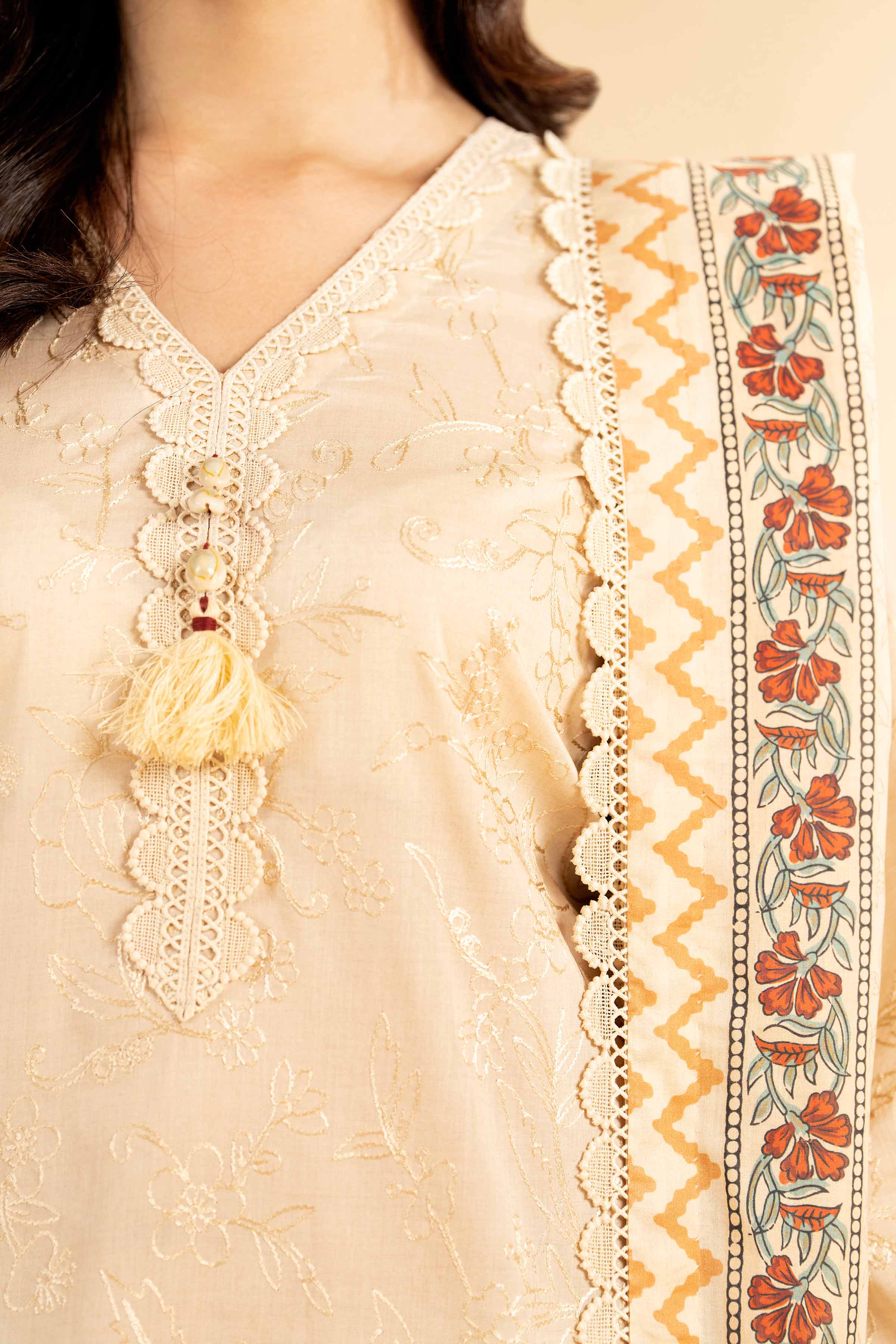 3 Piece - Printed Embroidered Suit - 42401825-1 for Women - Unstitched Collection | Nishat | Shop Online