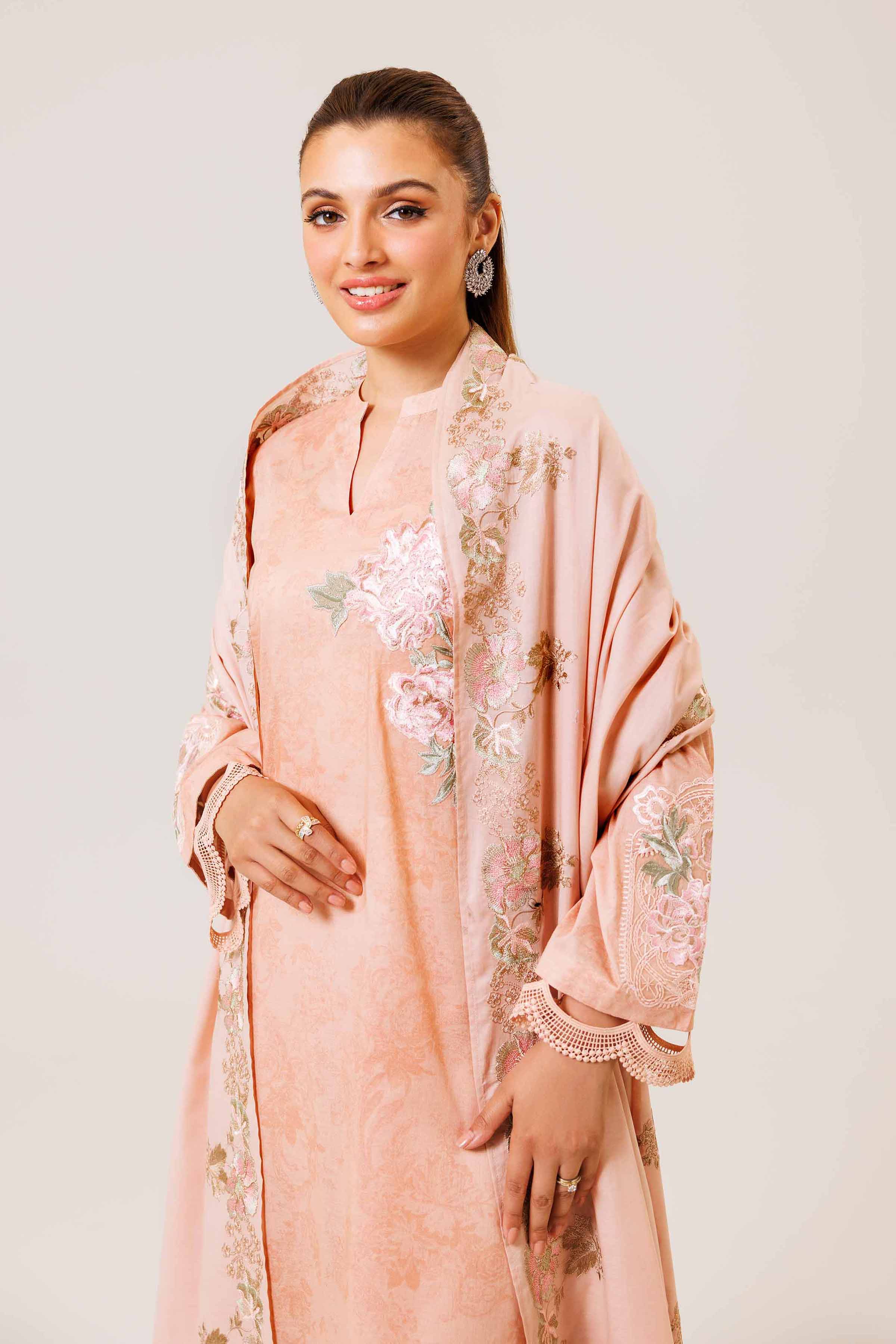3 Piece - Printed Embroidered Suit - 42401984-1 for Women - Unstitched Collection | Nishat | Shop Online
