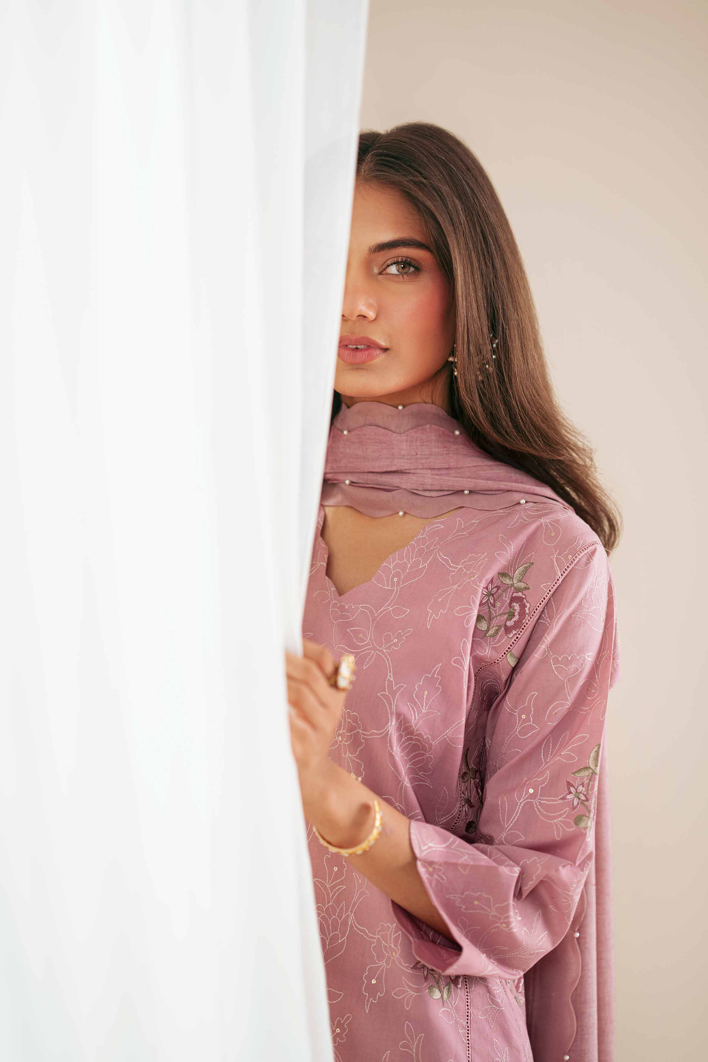 3 Piece - Embroidered Suit - 42411459 for Women - Unstitched Collection | Nishat | Shop Online