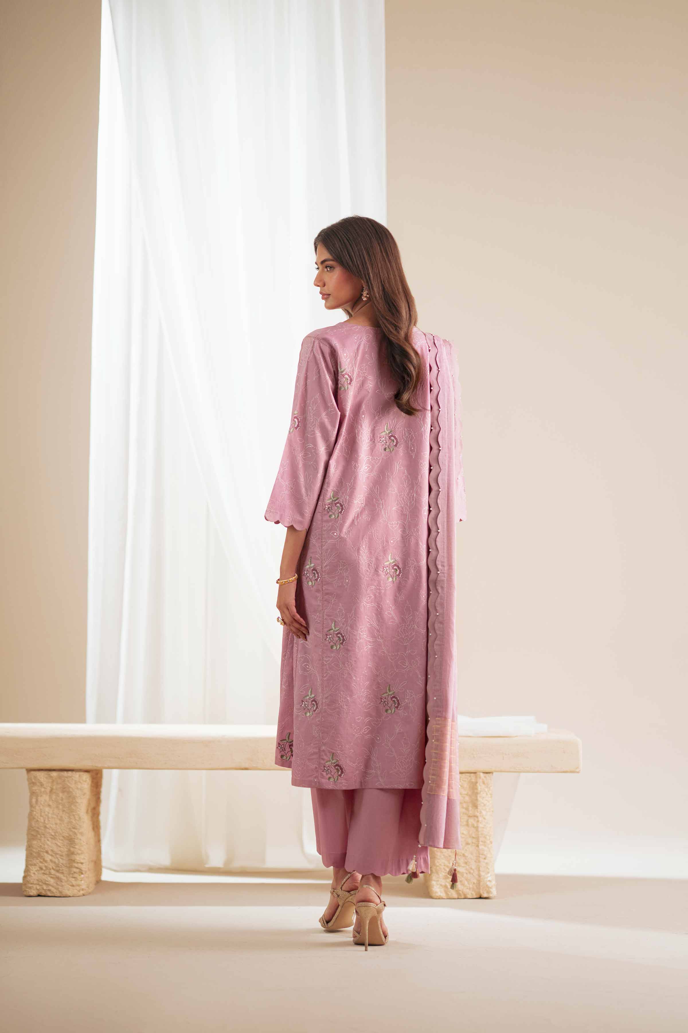 3 Piece - Embroidered Suit - 42411459 for Women - Unstitched Collection | Nishat | Shop Online