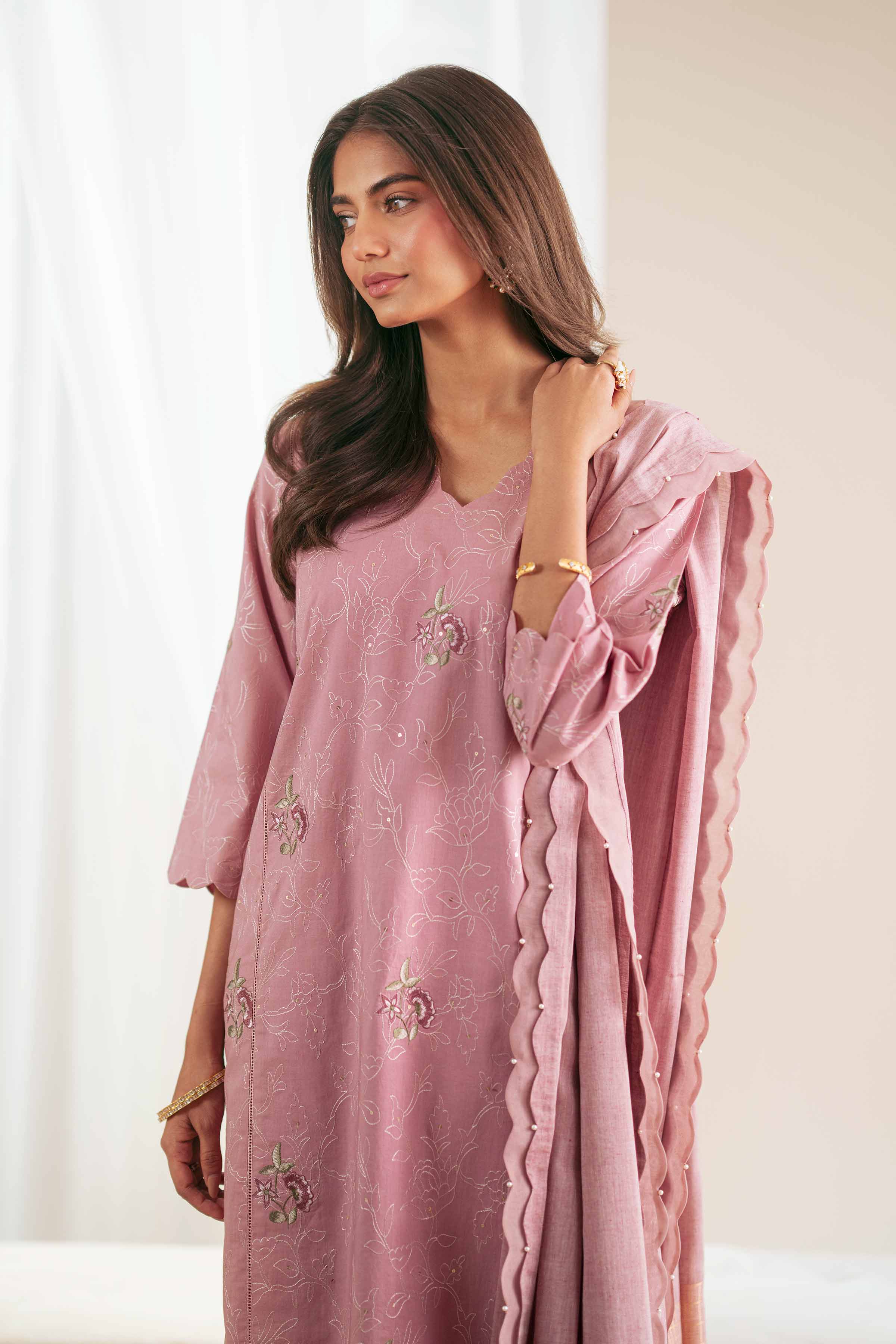 3 Piece - Embroidered Suit - 42411459 for Women - Unstitched Collection | Nishat | Shop Online