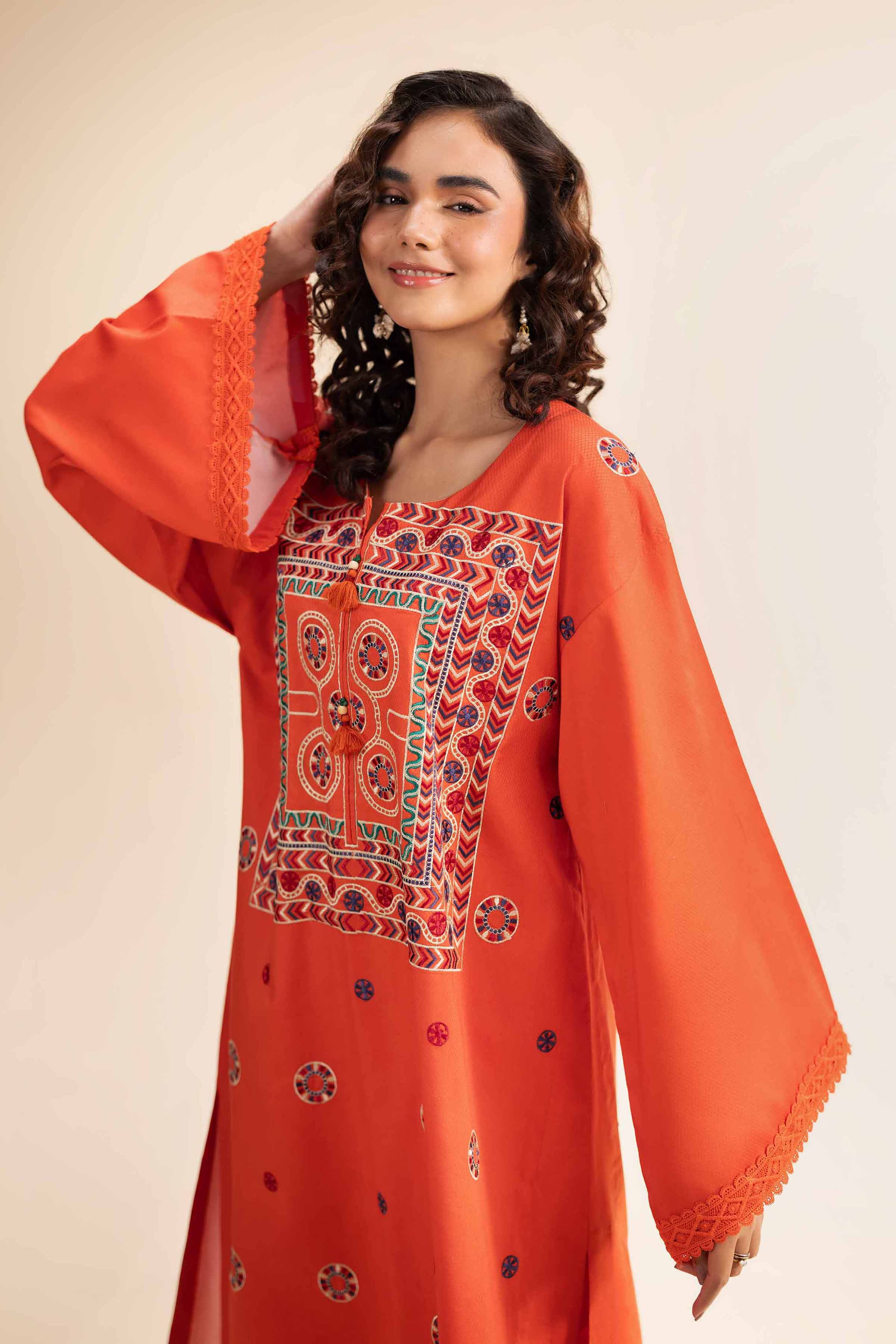 2 Piece - Dyed Embroidered Suit - 42501003 for Women - Unstitched Collection | Nishat | Shop Online