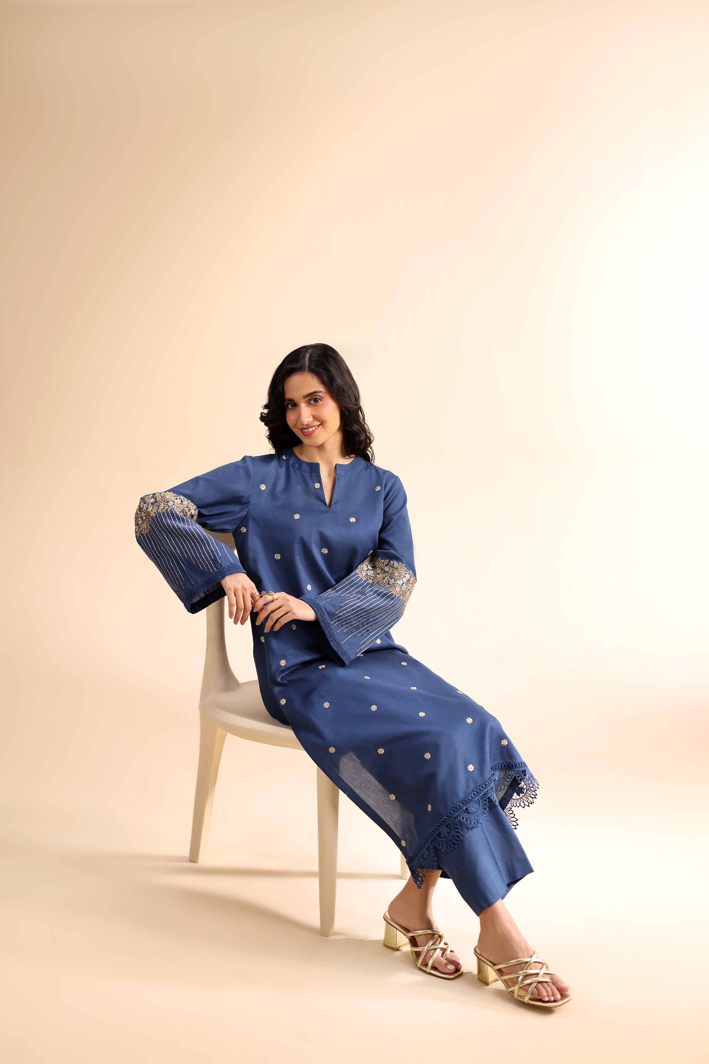 2 Piece - Dyed Embroidered Suit - 42501005 for Women - Unstitched Collection | Nishat | Shop Online