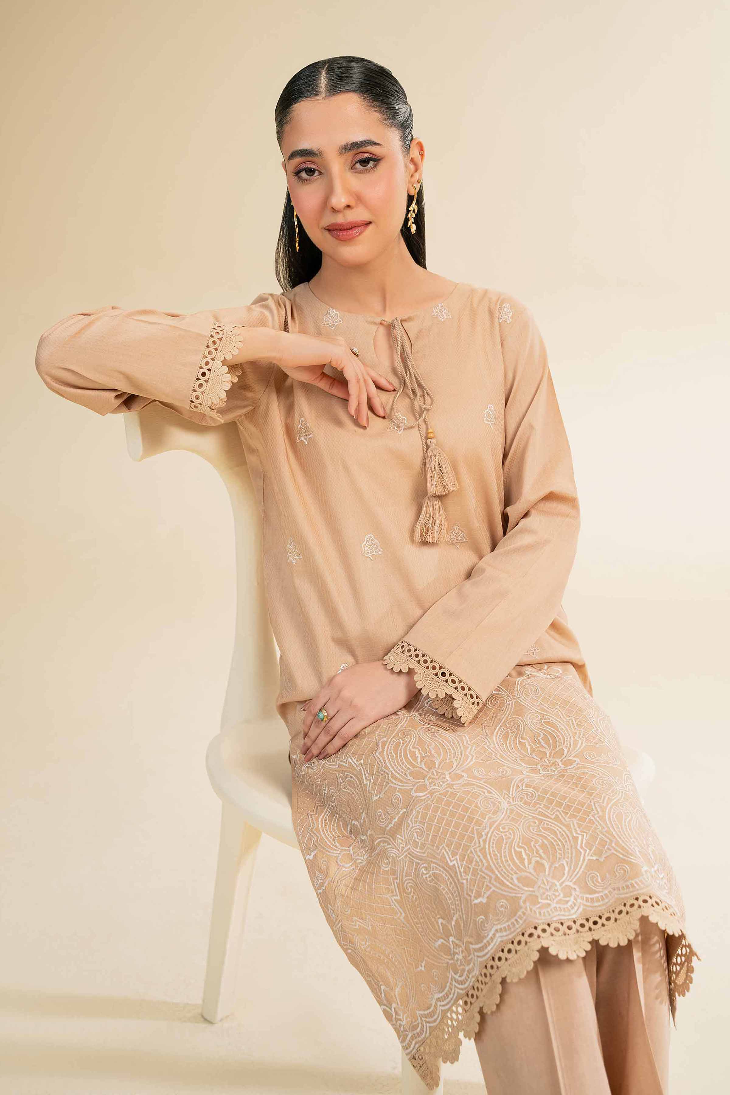 2 Piece - Dyed Embroidered Suit - 42501008 for Women - Unstitched Collection | Nishat | Shop Online
