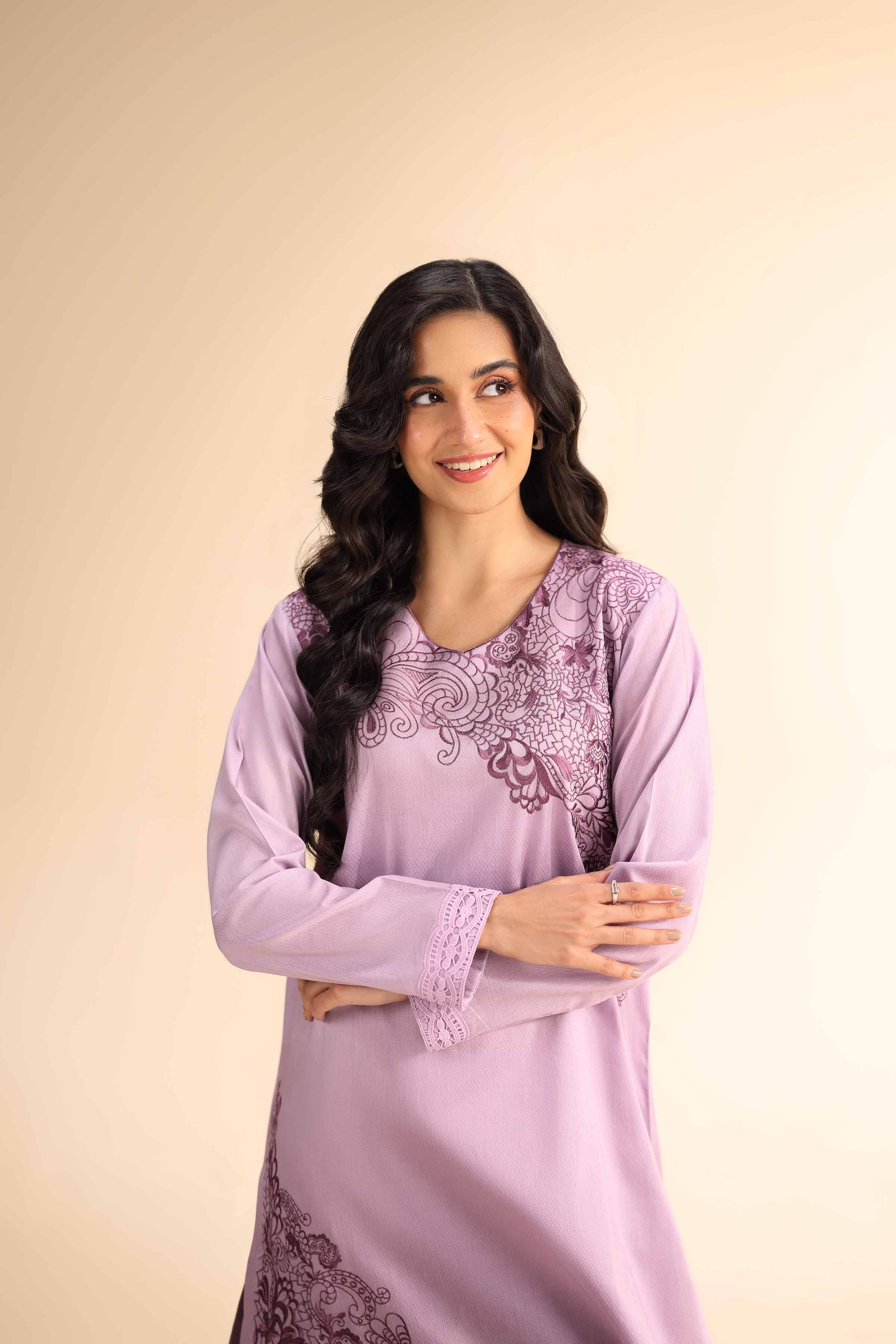2 Piece - Dyed Embroidered Suit - 42501010 for Women - Unstitched Collection | Nishat | Shop Online