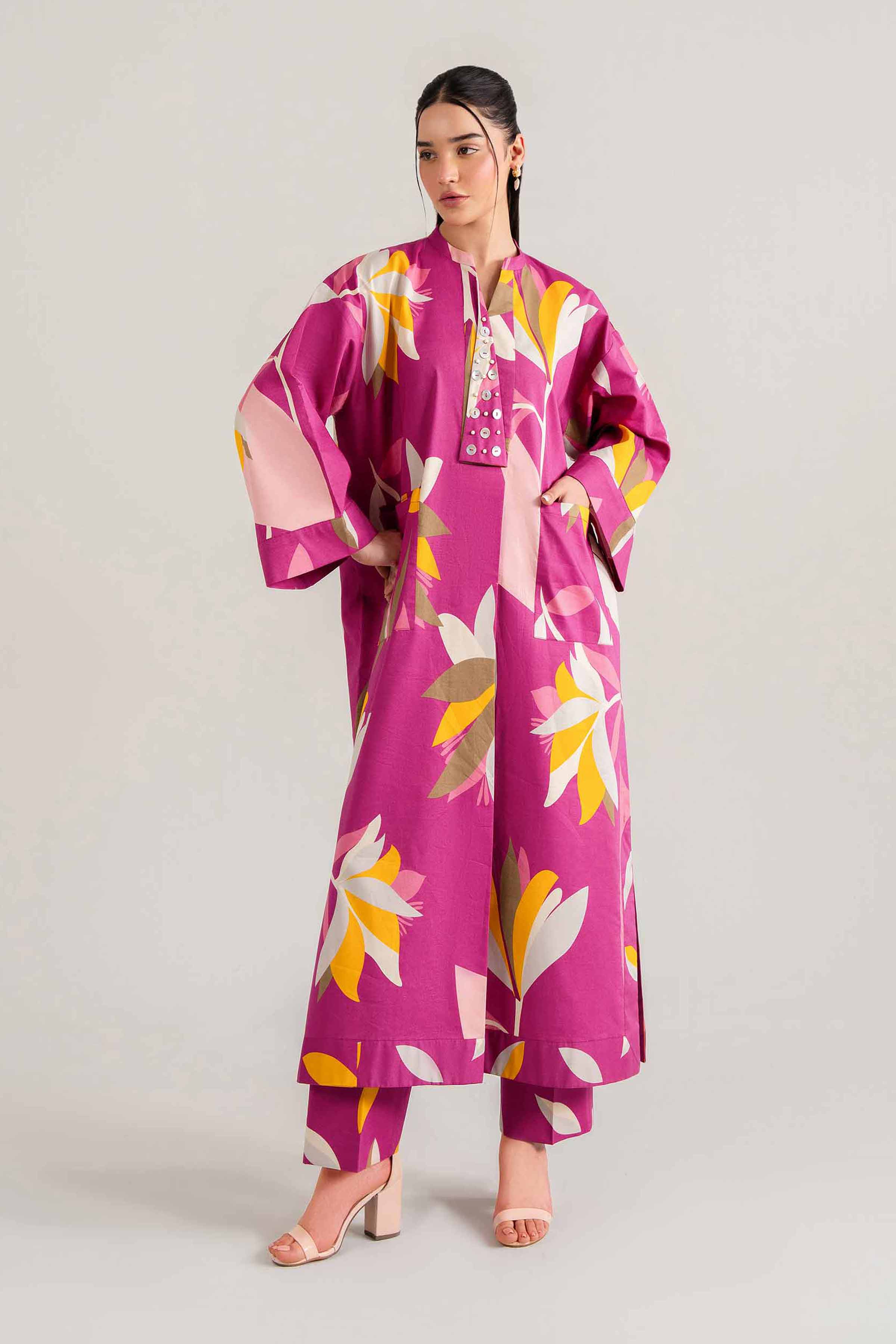 2 Piece - Printed Suit - 42501014 for Women - Unstitched Collection | Nishat | Shop Online