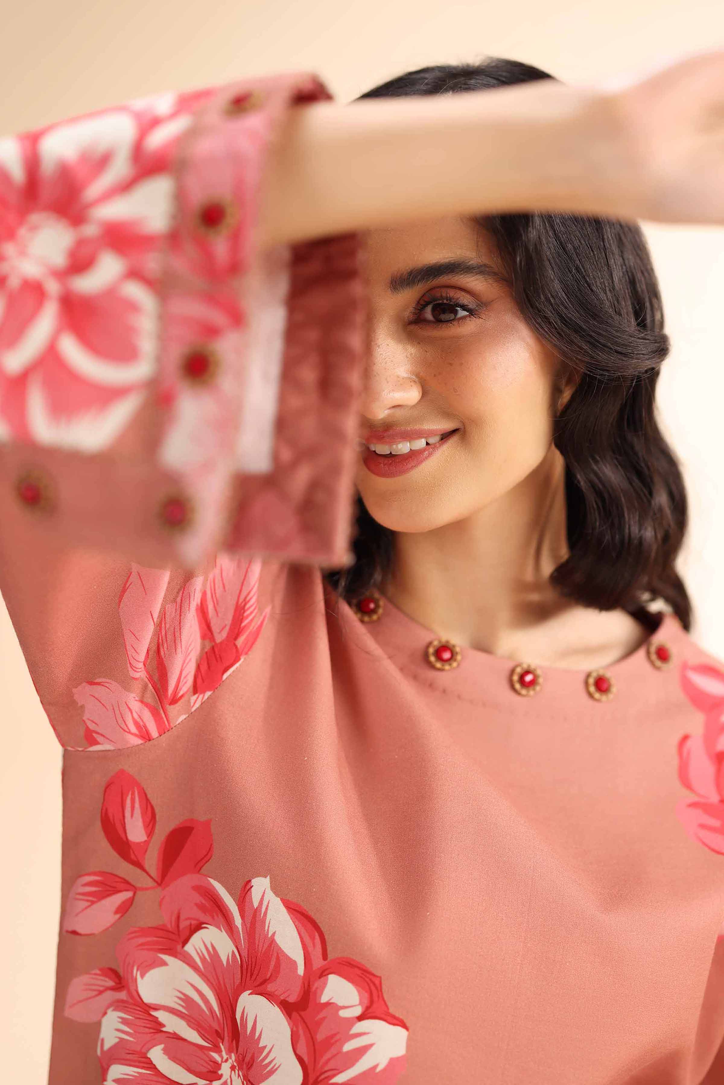 2 Piece - Printed Suit - 42501016 for Women - Unstitched Collection | Nishat | Shop Online