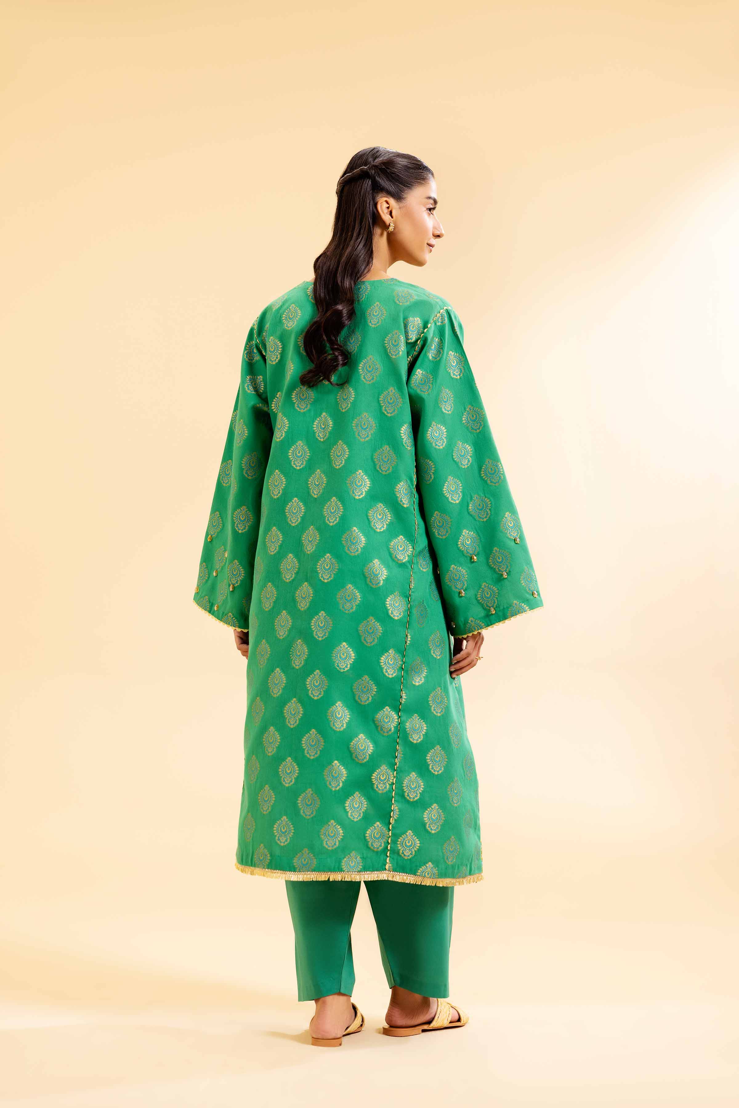 2 Piece - Jacquard Embroidered Suit - 42501023 for Women - Unstitched Collection | Nishat | Shop Online