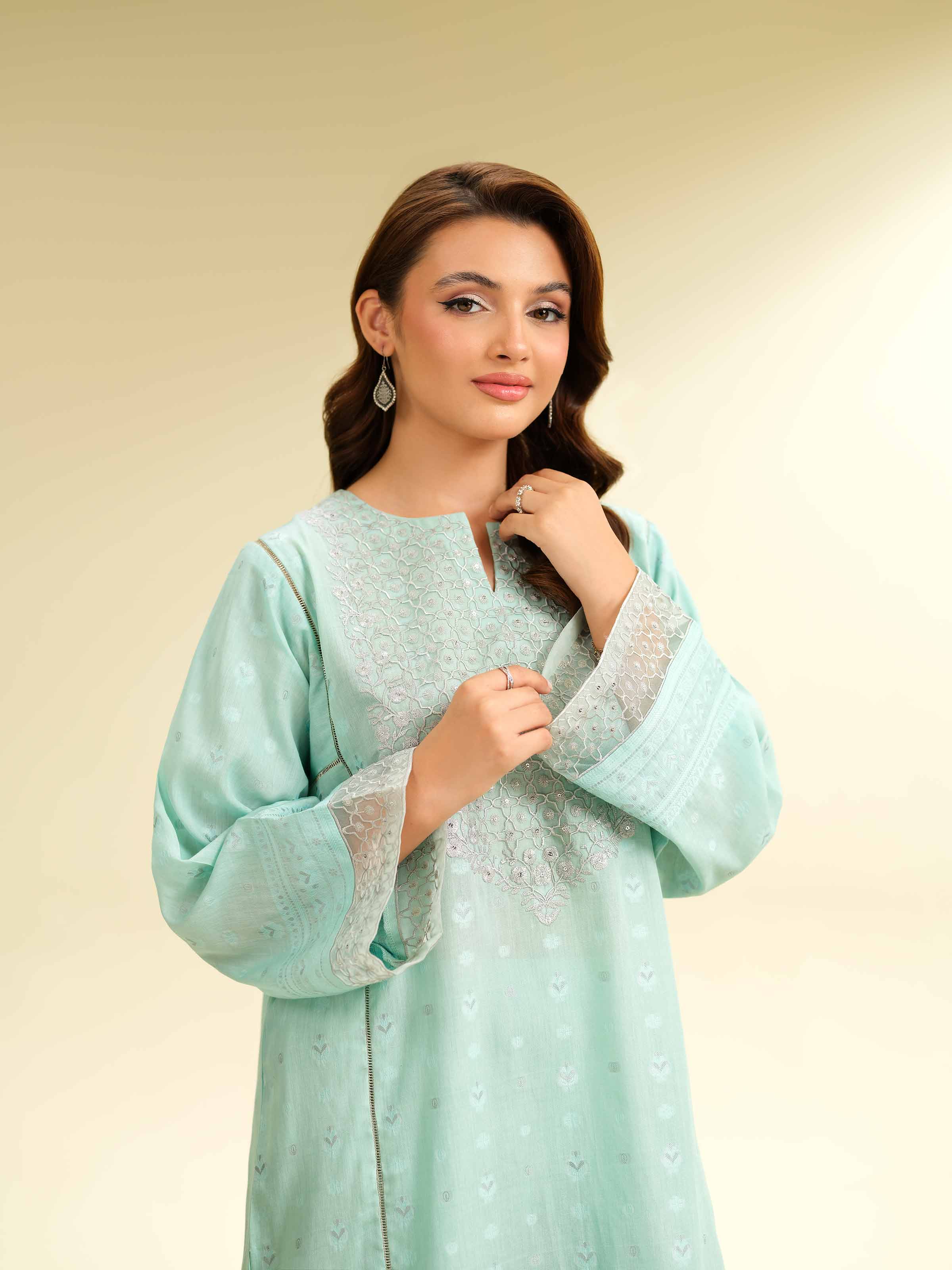 2 Piece - Jacquard Embroidered Suit - 42501027 for Women - Unstitched Collection | Nishat | Shop Online