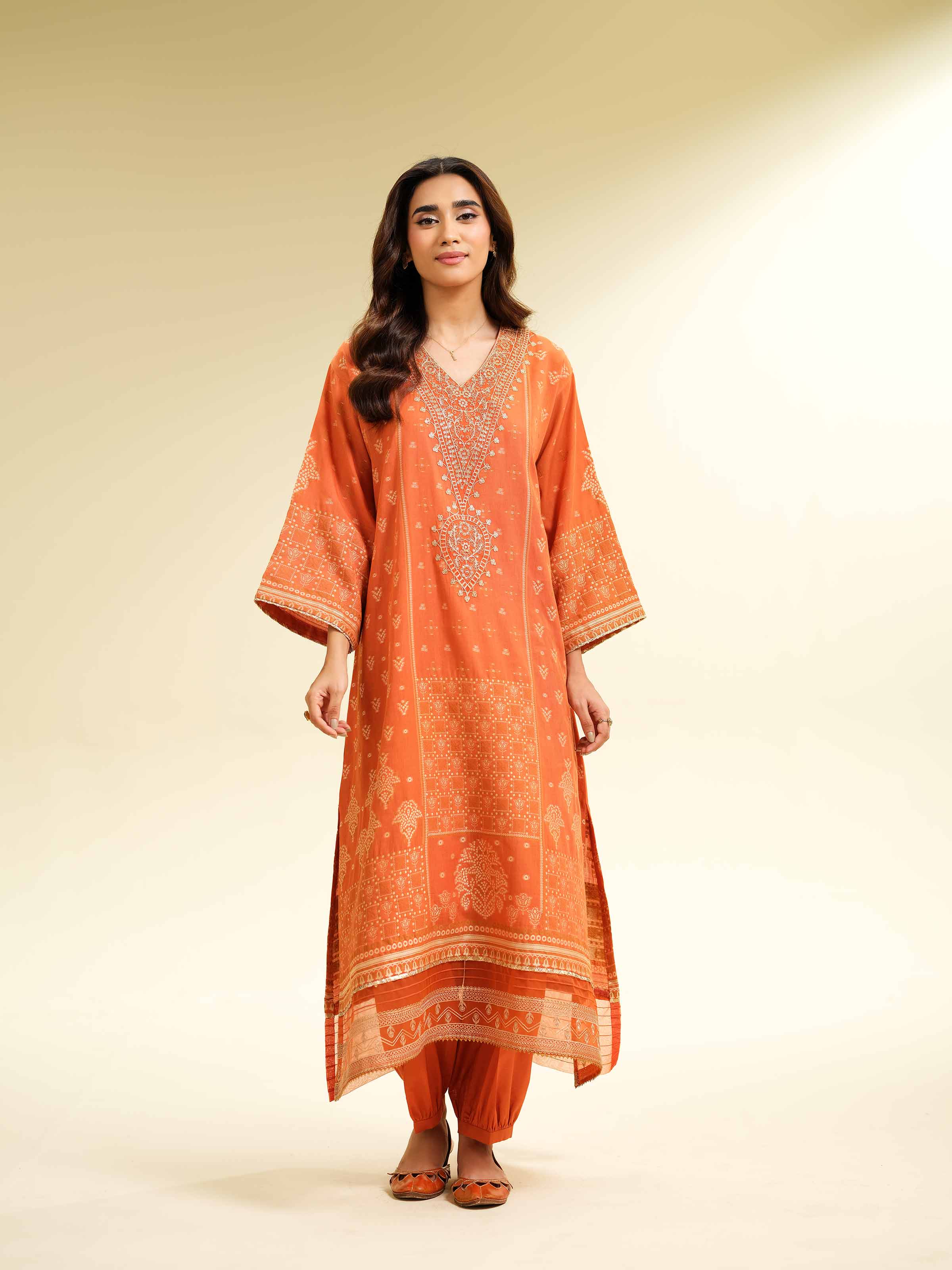 2 Piece - Jacquard Embroidered Suit - 42501028 for Women - Unstitched Collection | Nishat | Shop Online