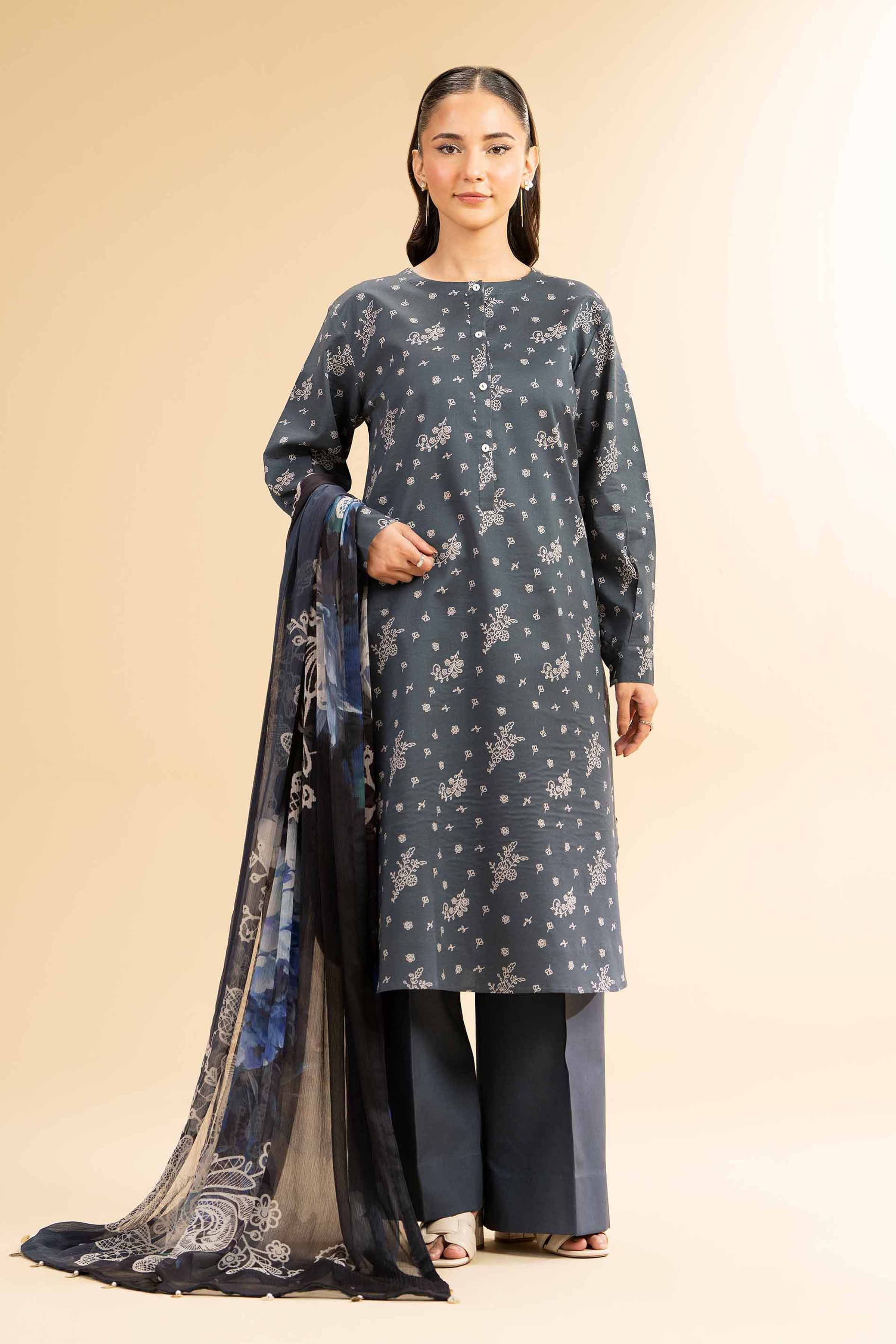 2 Piece - Printed Suit - 42501031 for Women - Unstitched Collection | Nishat | Shop Online