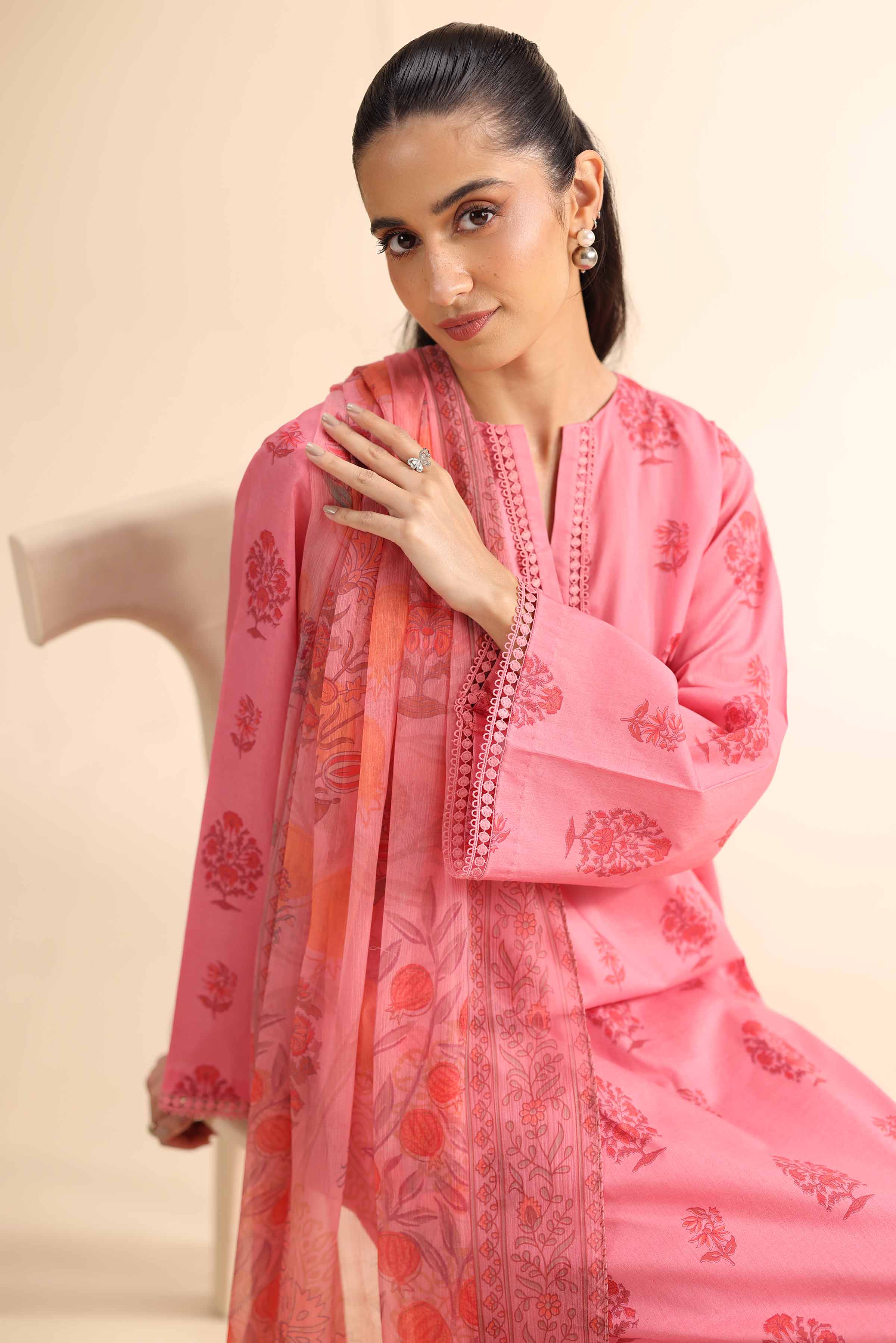 2 Piece - Printed Suit - 42501032 for Women - Unstitched Collection | Nishat | Shop Online