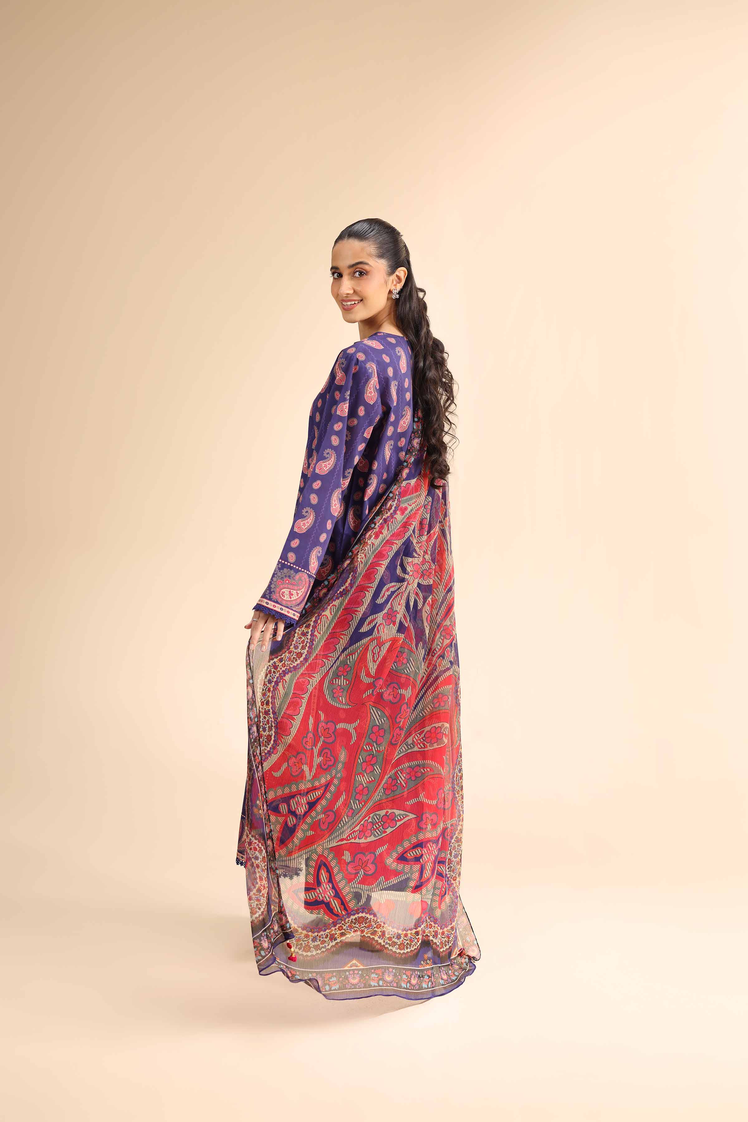 2 Piece - Printed Suit - 42501034 for Women - Unstitched Collection | Nishat | Shop Online