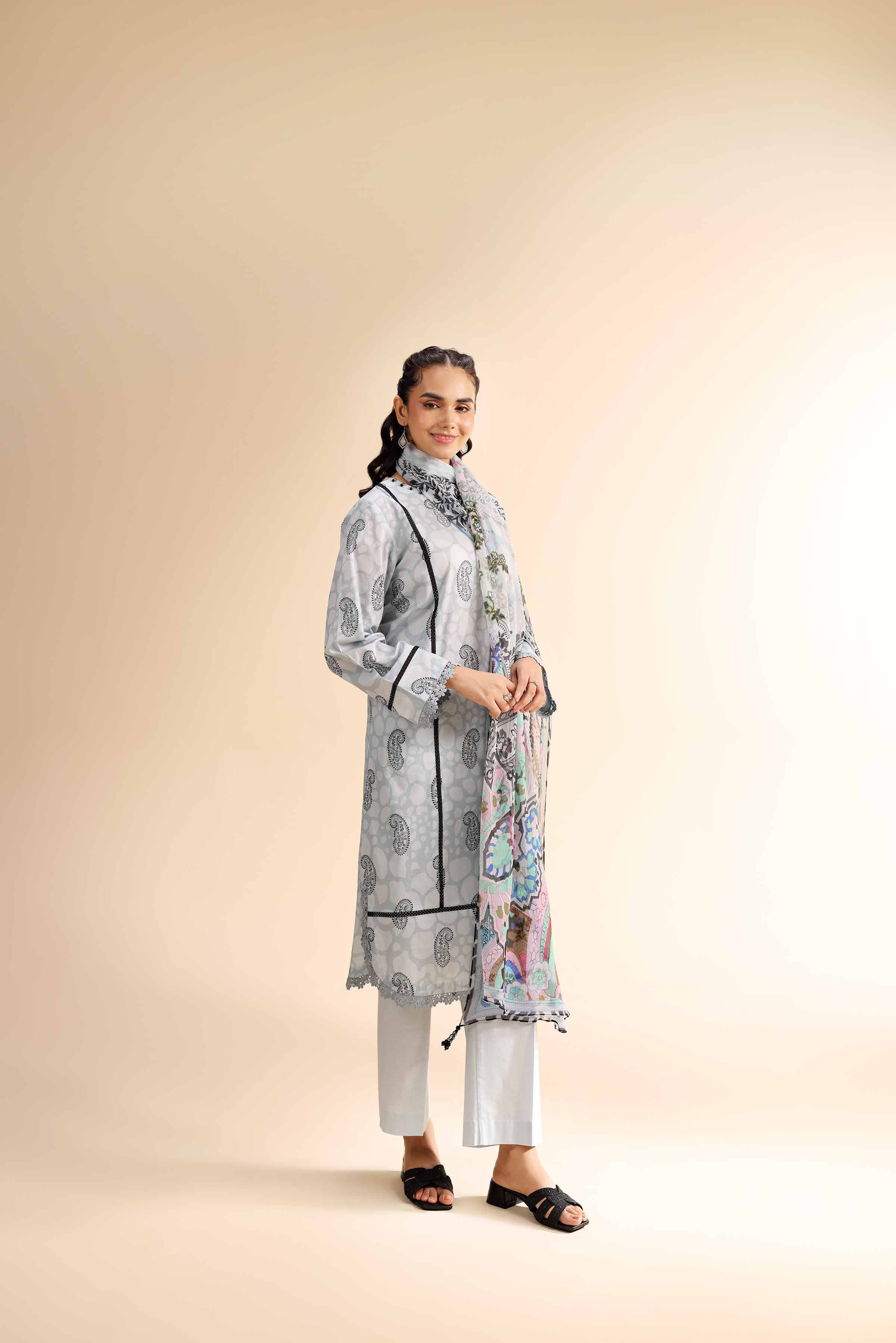 2 Piece - Printed Suit - 42501036 for Women - Unstitched Collection | Nishat | Shop Online