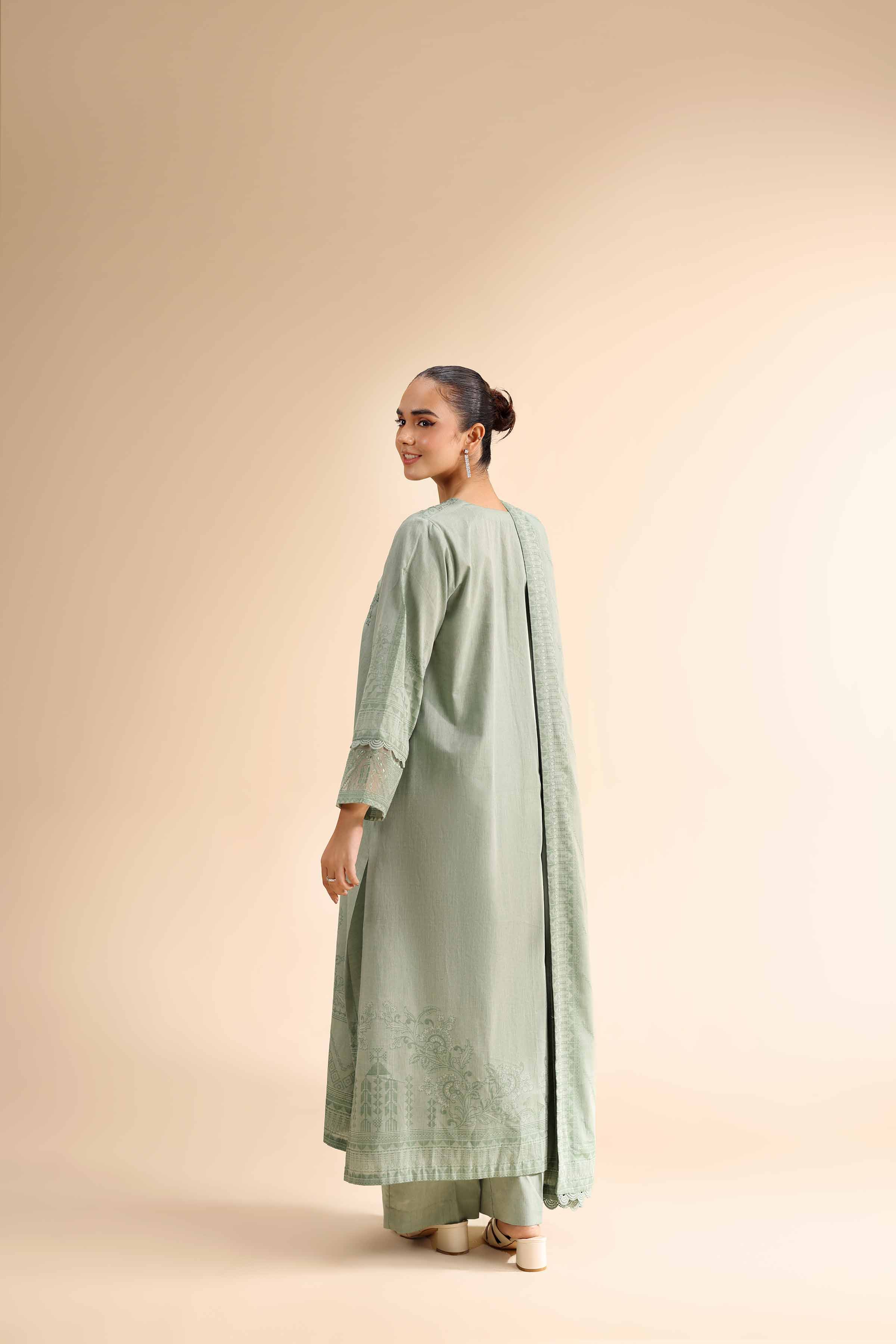 3 Piece - Jacquard Embroidered Suit - 42501046 for Women - Unstitched Collection | Nishat | Shop Online