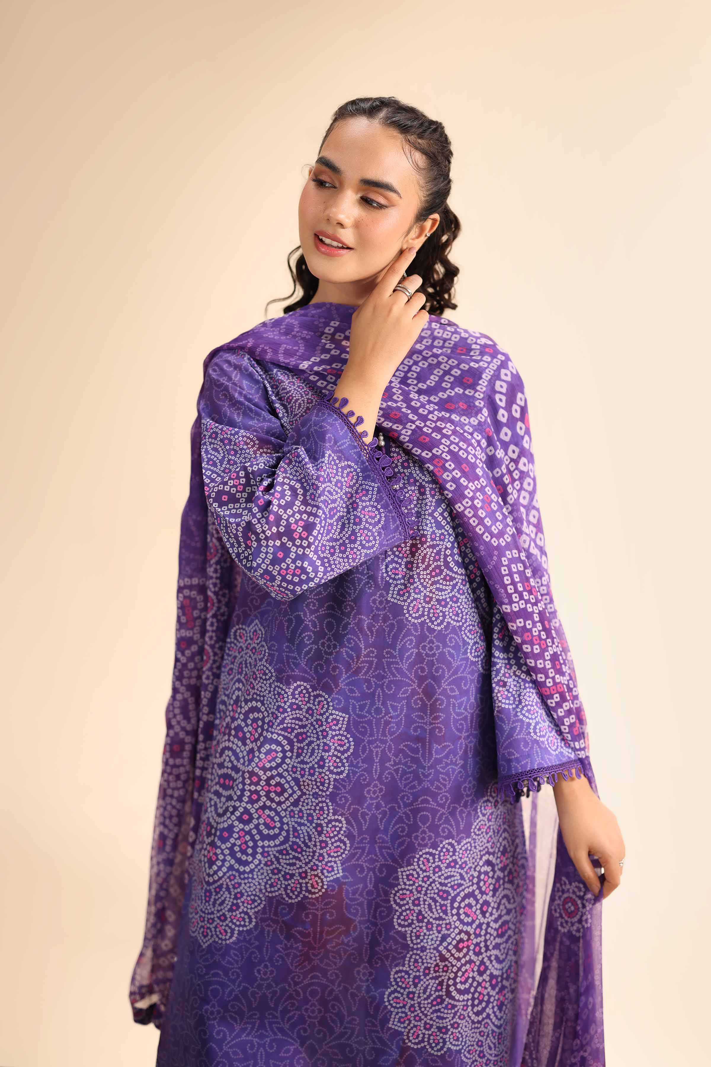 3 Piece - Digital Printed Embroidered Suit - 42501051 for Women - Unstitched Collection | Nishat | Shop Online