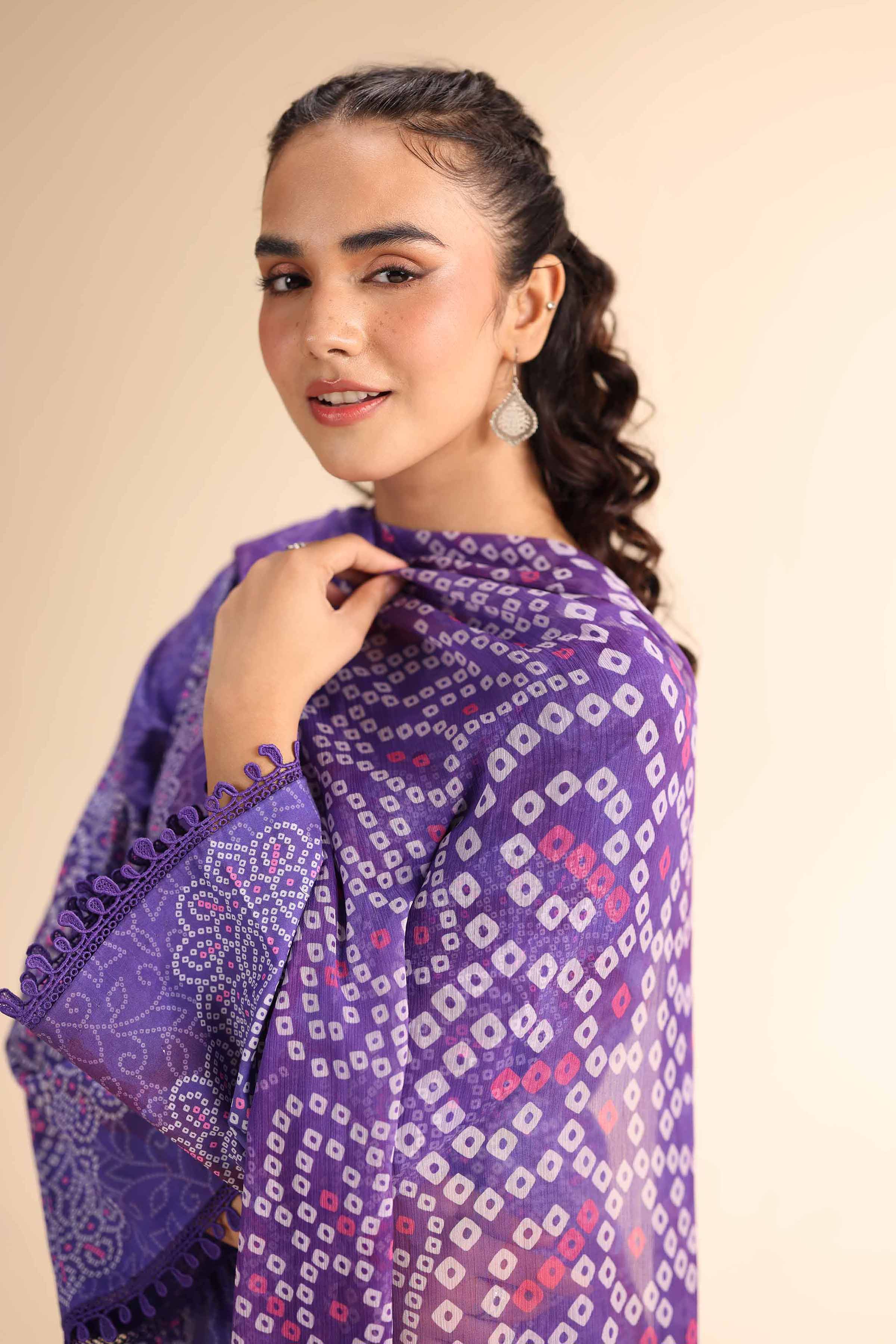 3 Piece - Digital Printed Embroidered Suit - 42501051 for Women - Unstitched Collection | Nishat | Shop Online