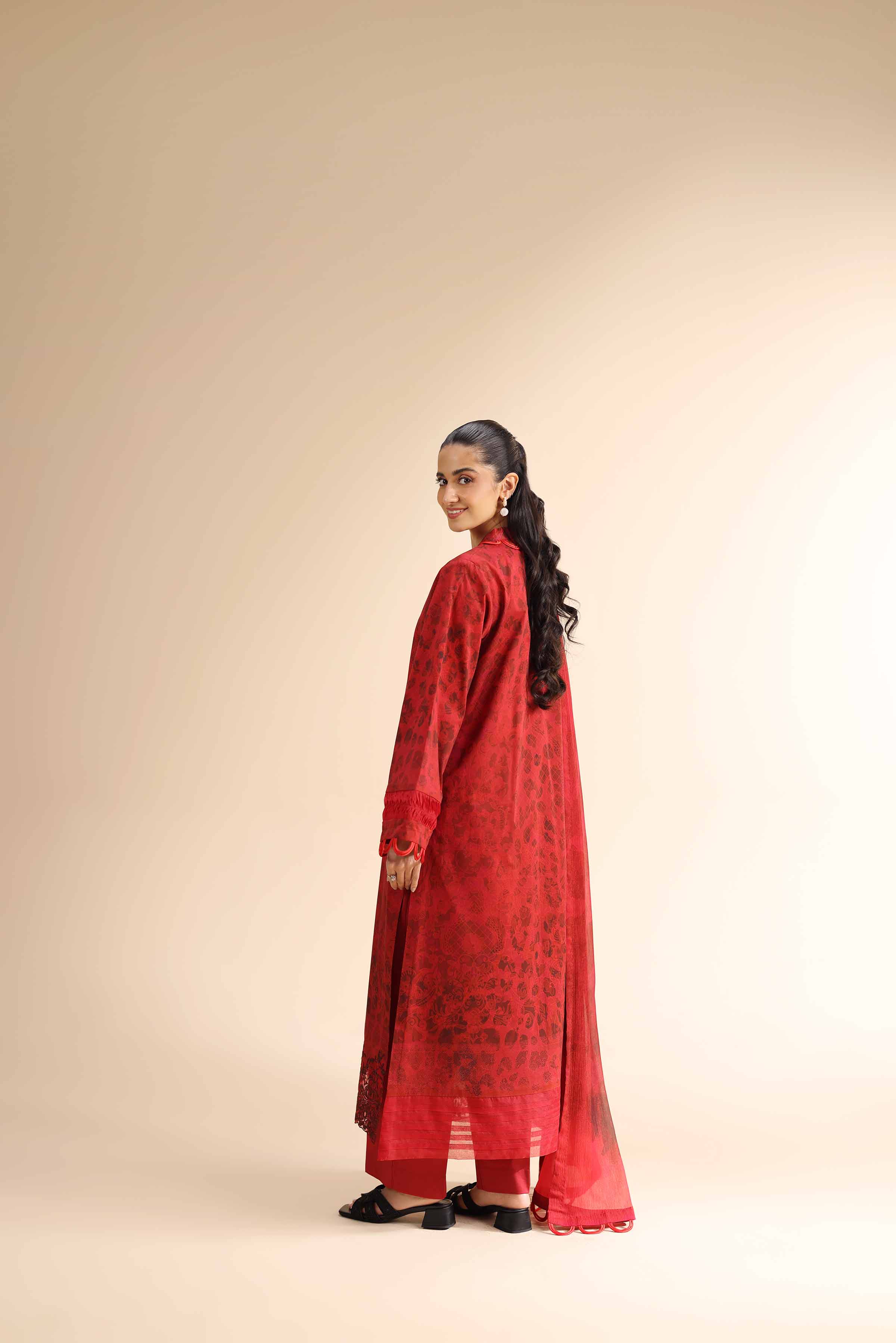 3 Piece - Digital Printed Embroidered Suit - 42501055 for Women - Unstitched Collection | Nishat | Shop Online