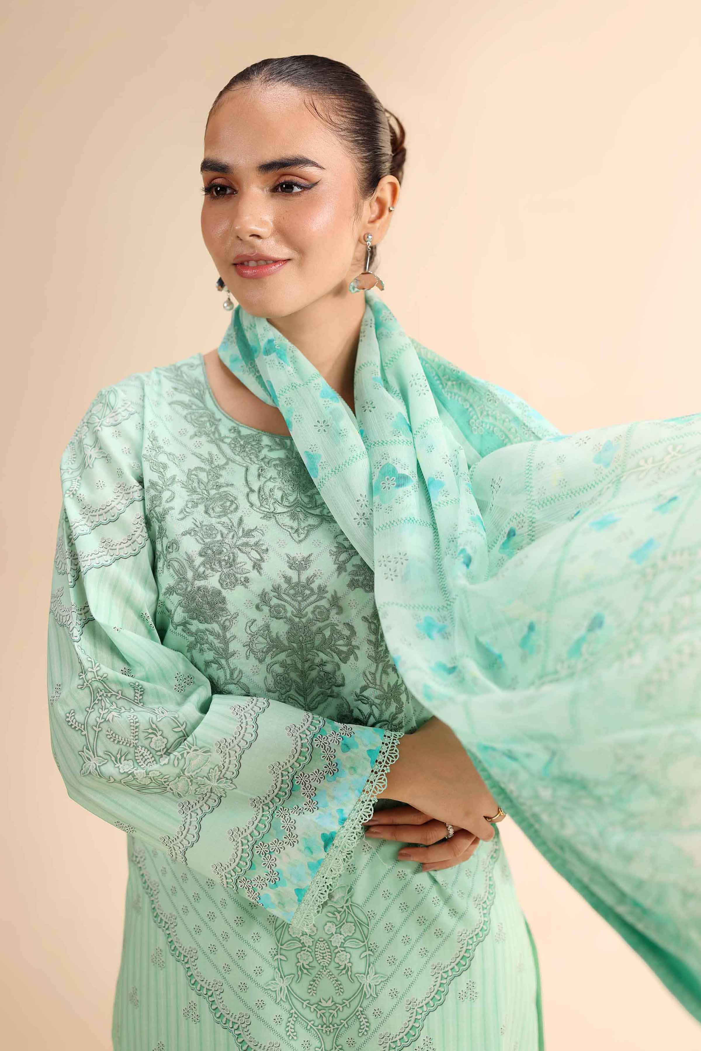 3 Piece - Digital Printed Embroidered Suit - 42501058 for Women - Unstitched Collection | Nishat | Shop Online