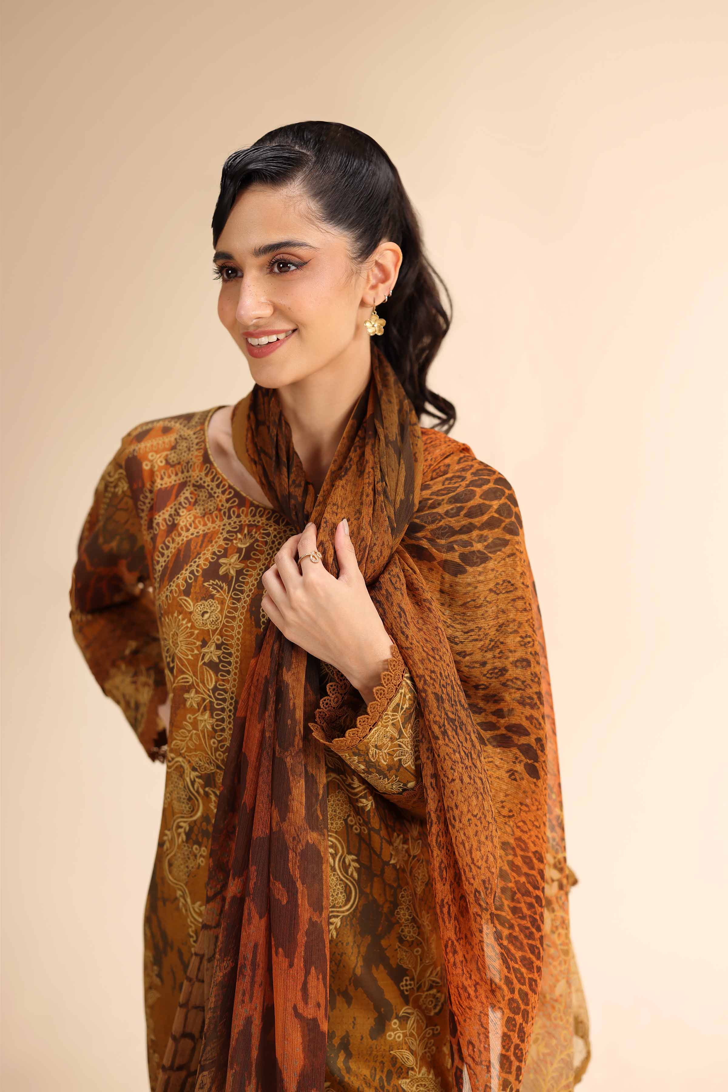 3 Piece - Digital Printed Embroidered Suit - 42501060 for Women - Unstitched Collection | Nishat | Shop Online