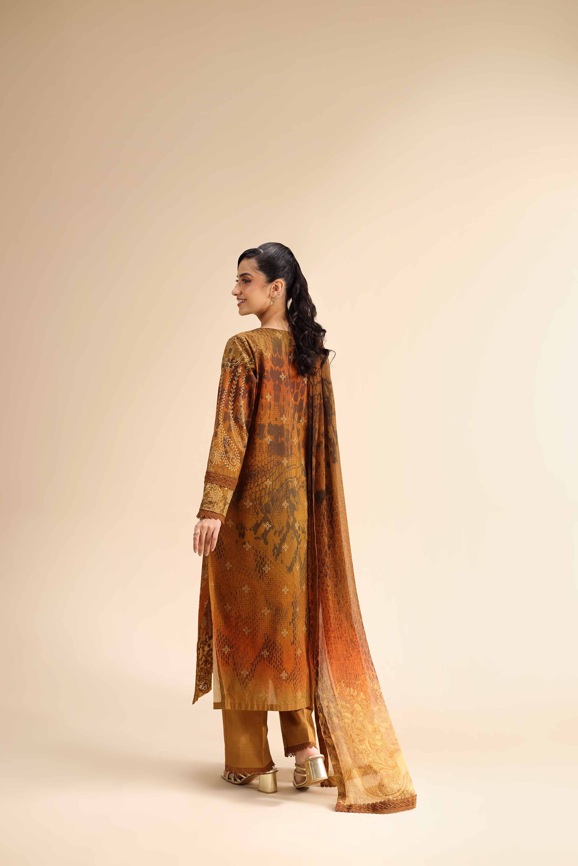 3 Piece - Digital Printed Embroidered Suit - 42501060 for Women - Unstitched Collection | Nishat | Shop Online