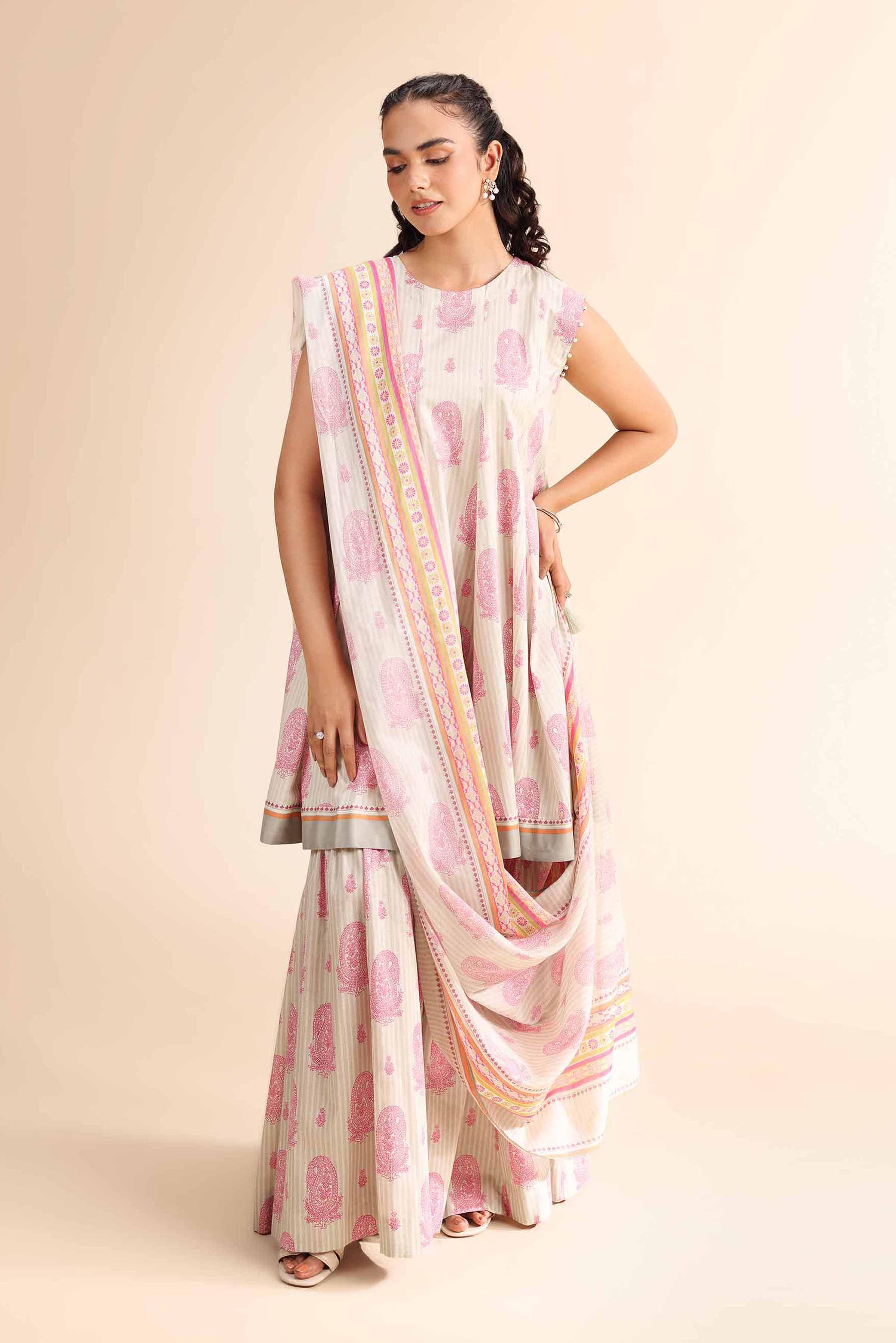 3 Piece - Printed Suit - 42501061 for Women - Unstitched Collection | Nishat | Shop Online