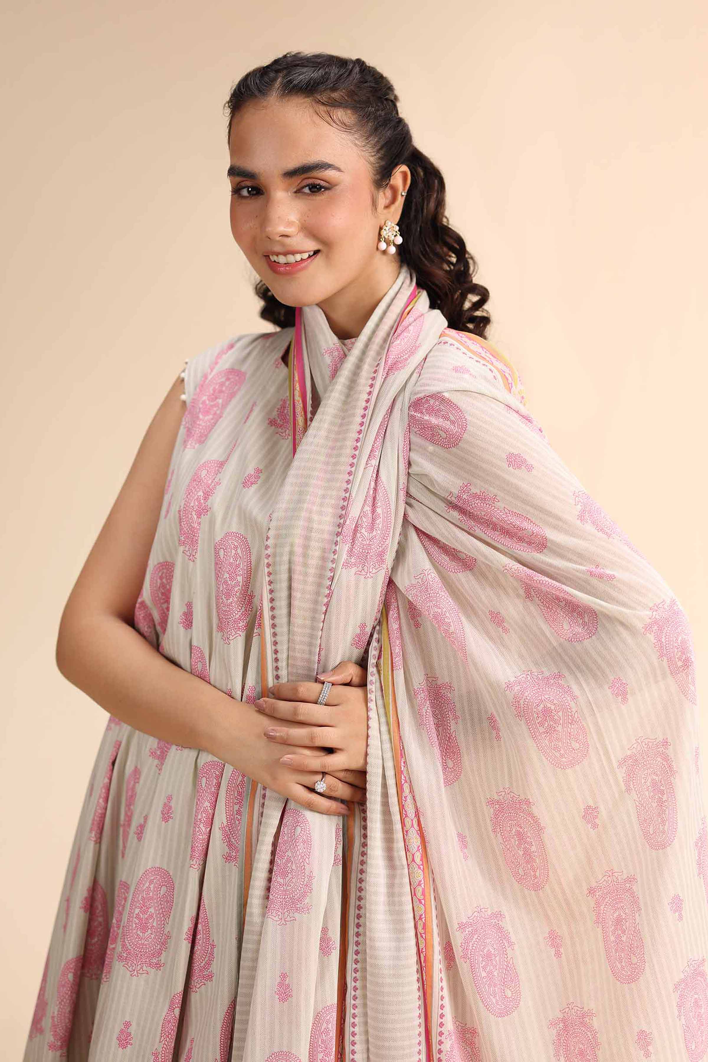 3 Piece - Printed Suit - 42501061 for Women - Unstitched Collection | Nishat | Shop Online