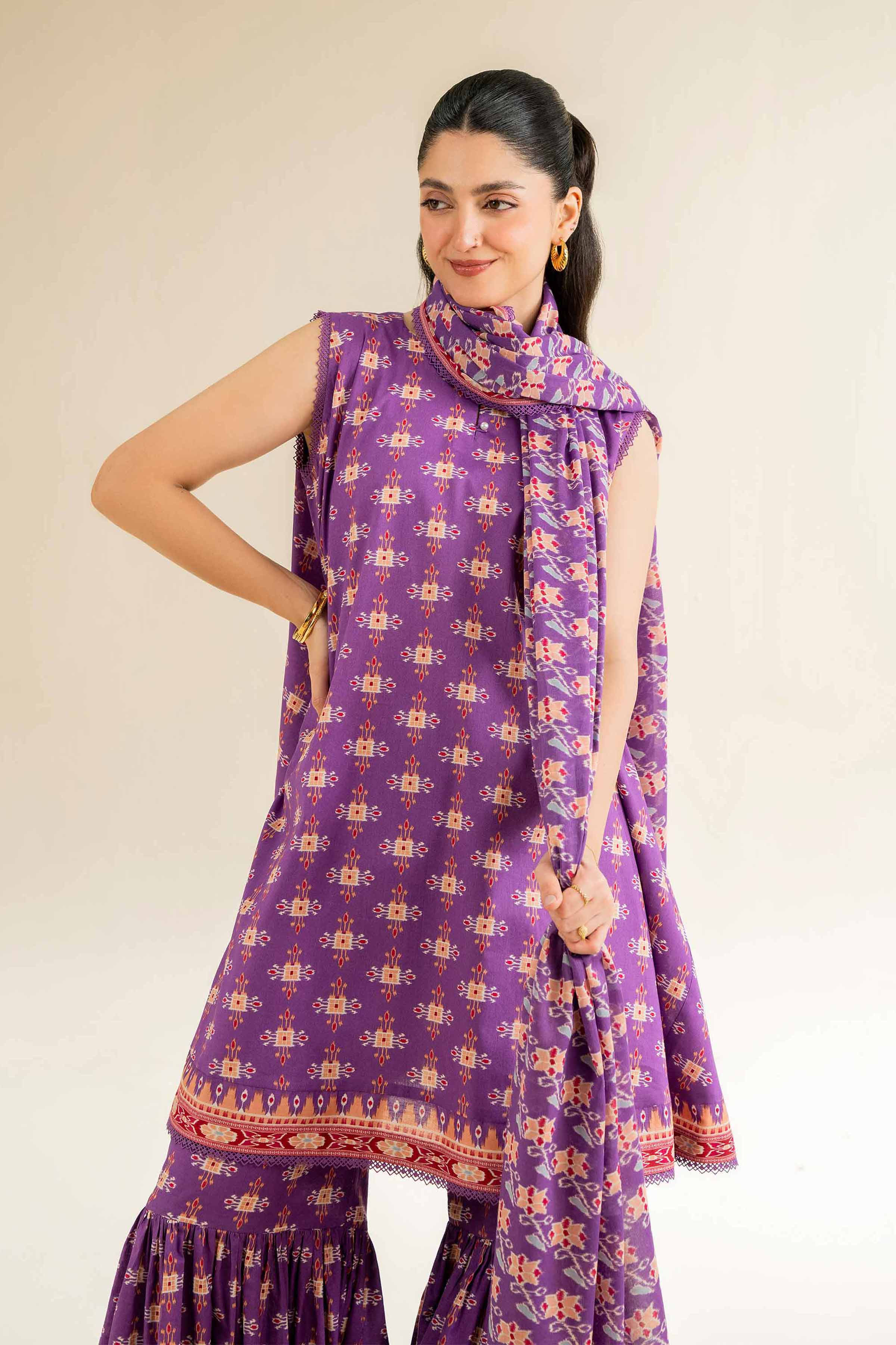 3 Piece - Printed Suit - 42501063 for Women - Unstitched Collection | Nishat | Shop Online