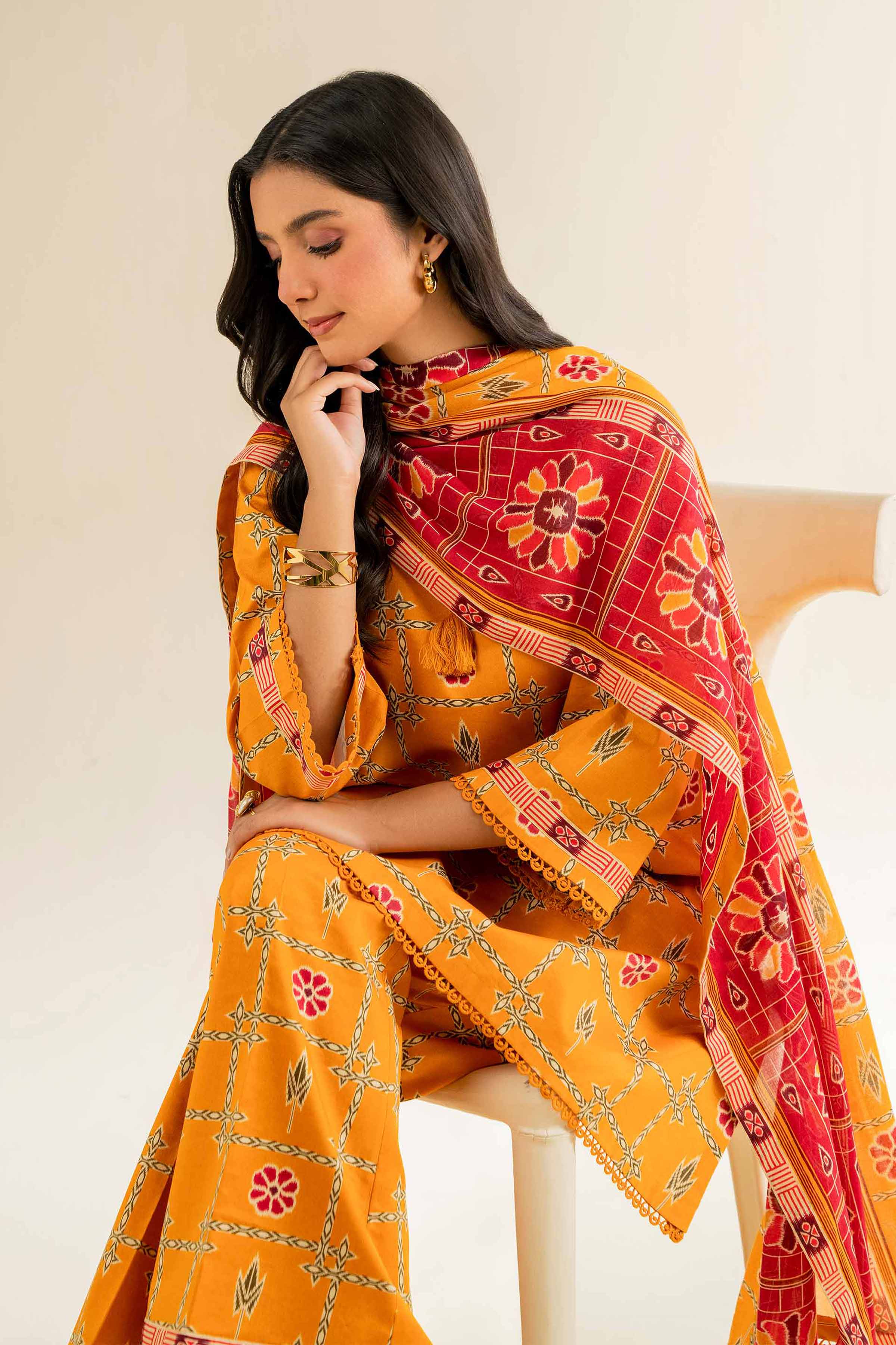 3 Piece - Printed Suit - 42501064 for Women - Unstitched Collection | Nishat | Shop Online