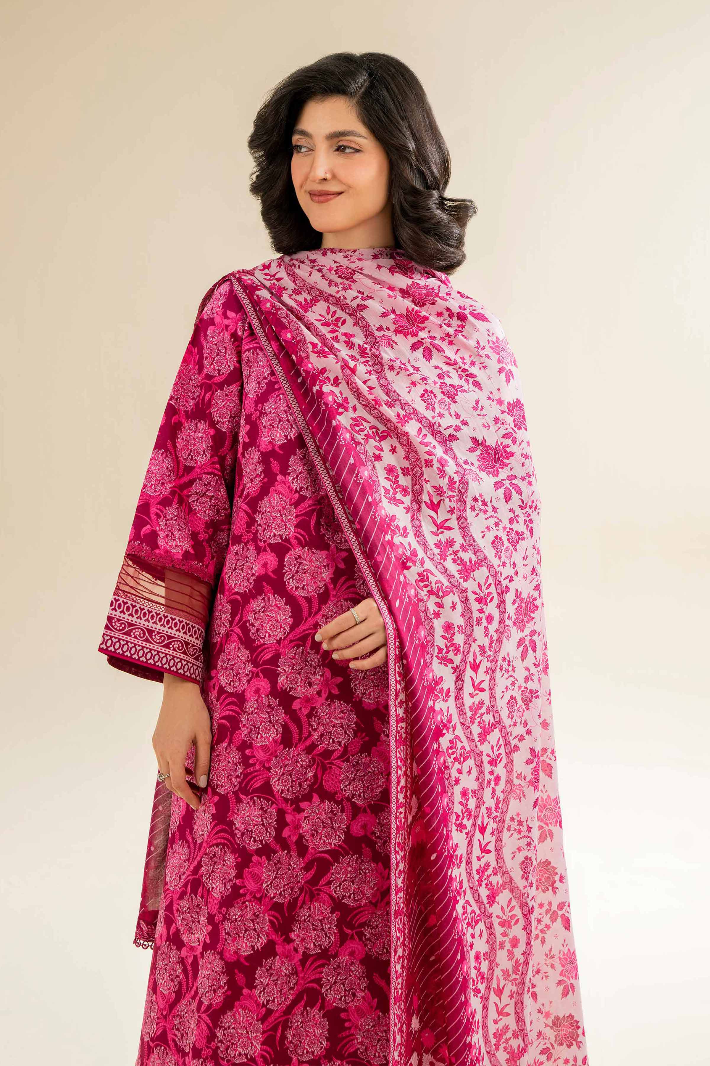 3 Piece - Printed Suit - 42501070 for Women - Unstitched Collection | Nishat | Shop Online