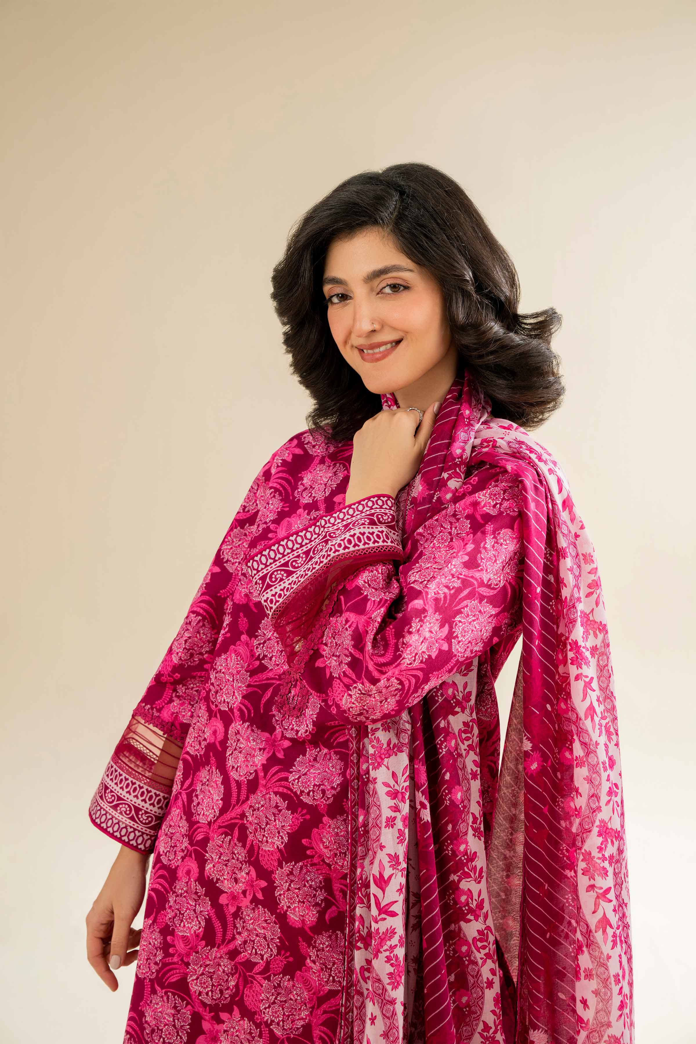 3 Piece - Printed Suit - 42501070 for Women - Unstitched Collection | Nishat | Shop Online