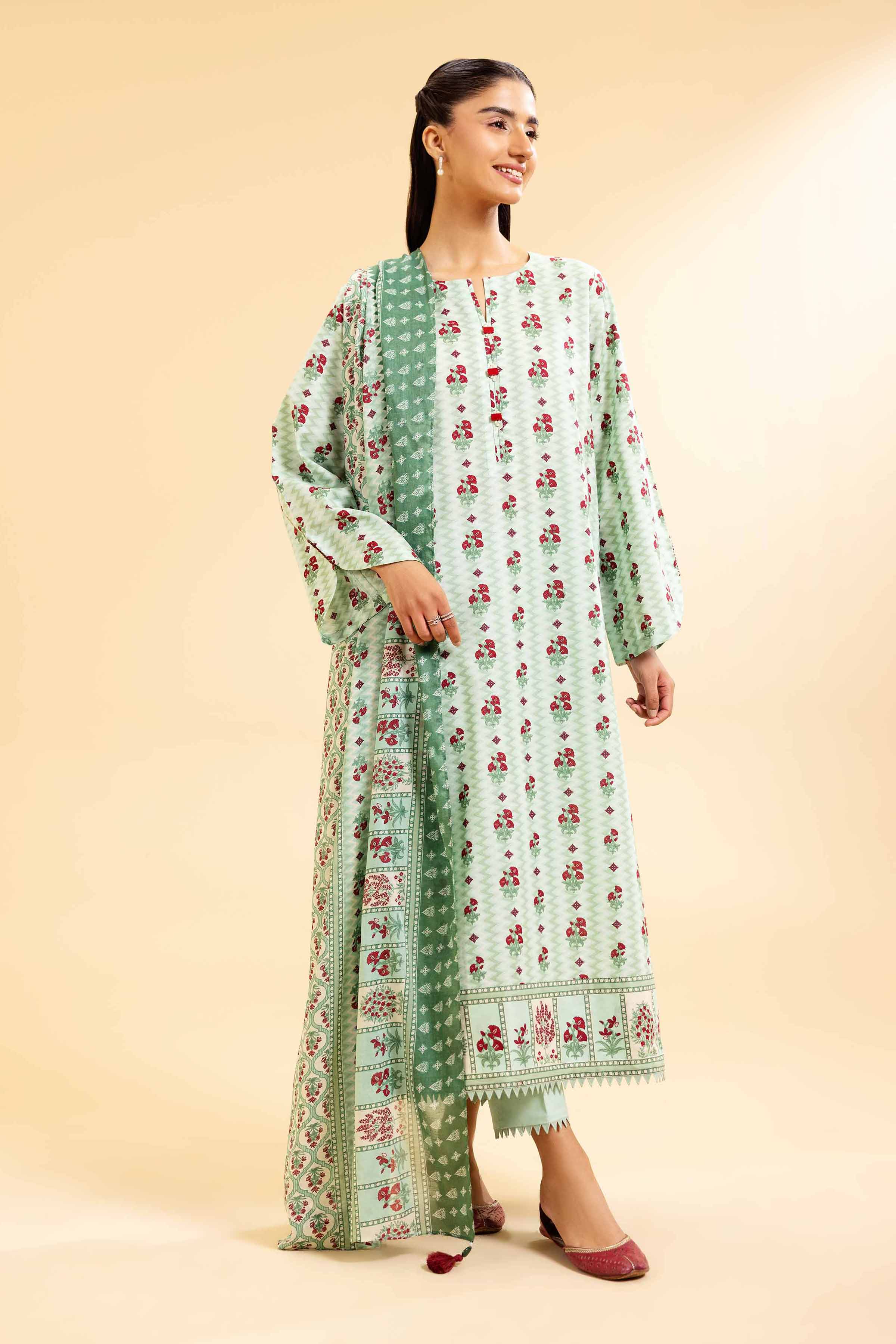 3 Piece - Printed Suit - 42501072 for Women - Unstitched Collection | Nishat | Shop Online