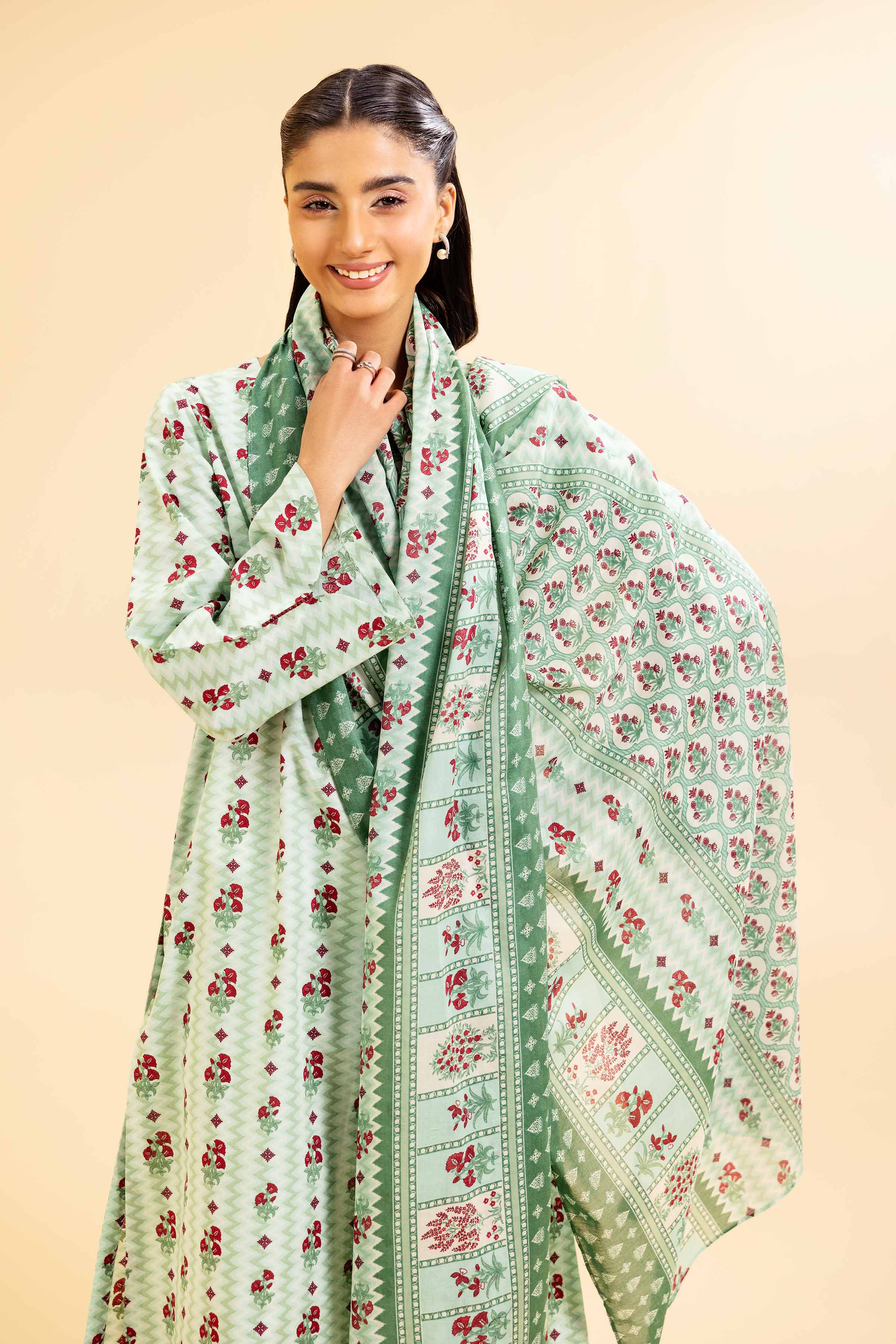 3 Piece - Printed Suit - 42501072 for Women - Unstitched Collection | Nishat | Shop Online