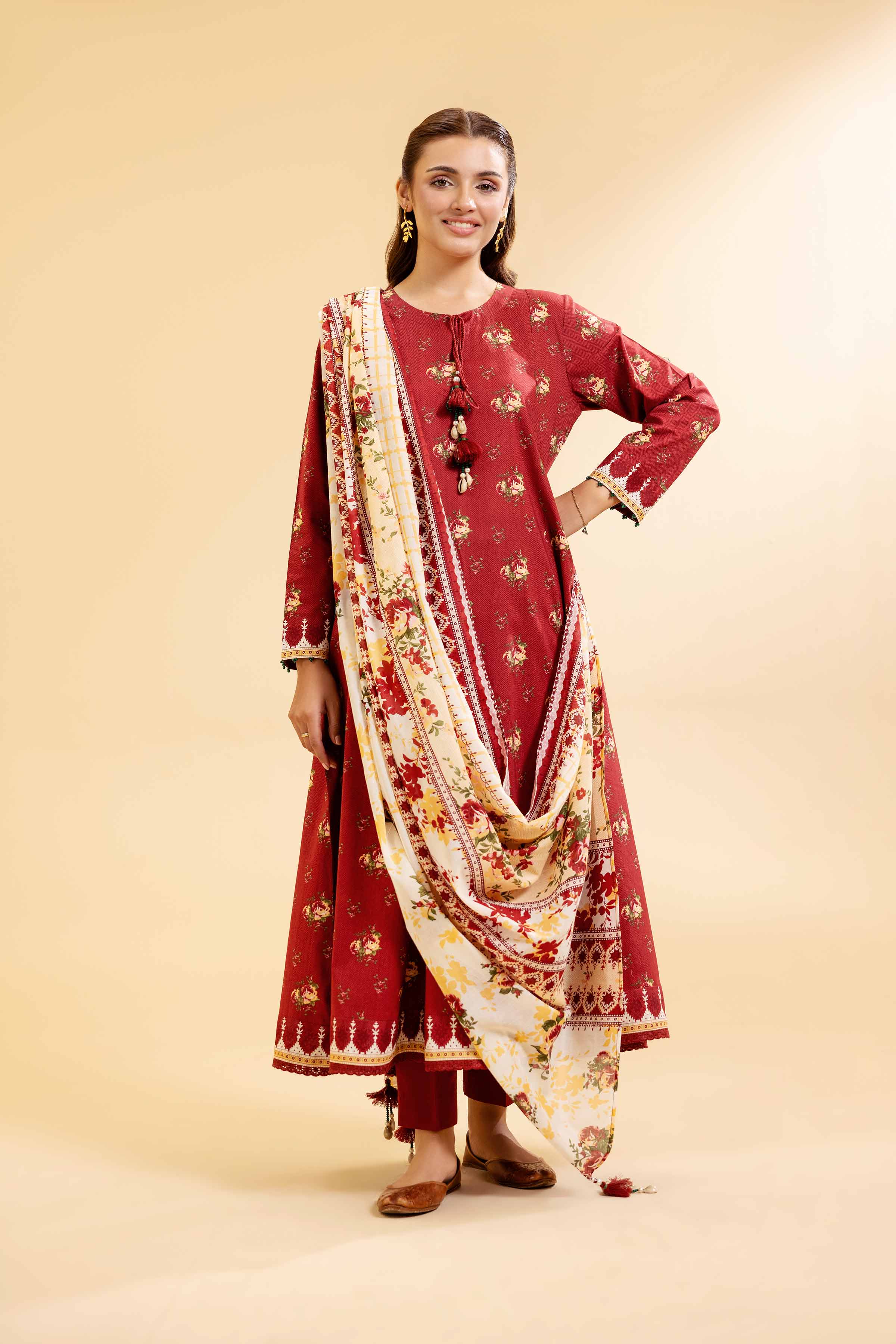 3 Piece - Printed Suit - 42501073 for Women - Unstitched Collection | Nishat | Shop Online