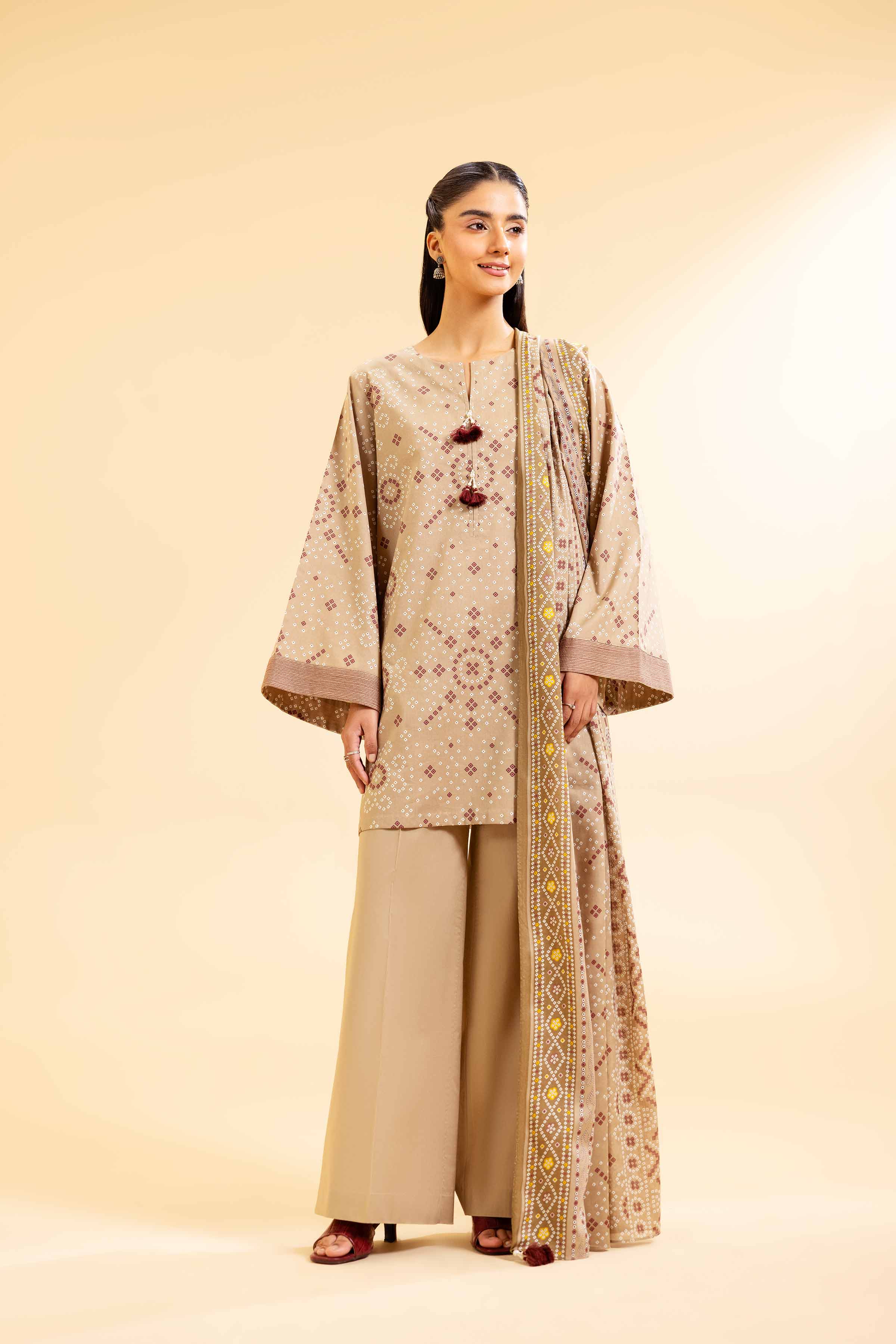 3 Piece - Printed Suit - 42501074 for Women - Unstitched Collection | Nishat | Shop Online