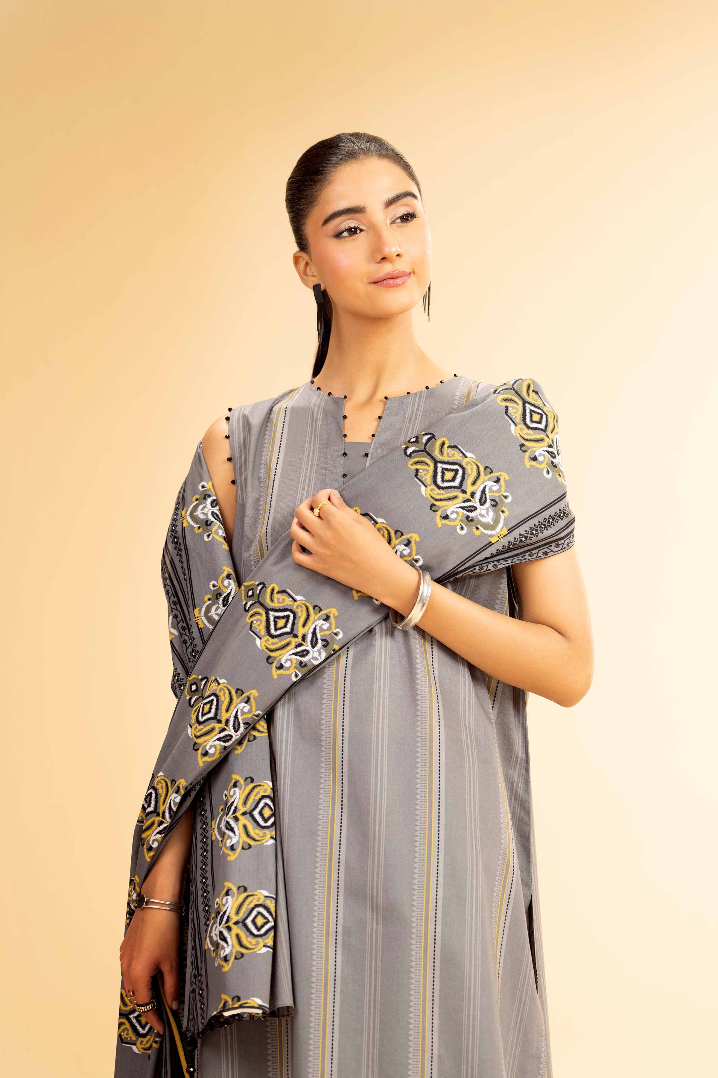 3 Piece - Printed Suit - 42501075 for Women - Unstitched Collection | Nishat | Shop Online