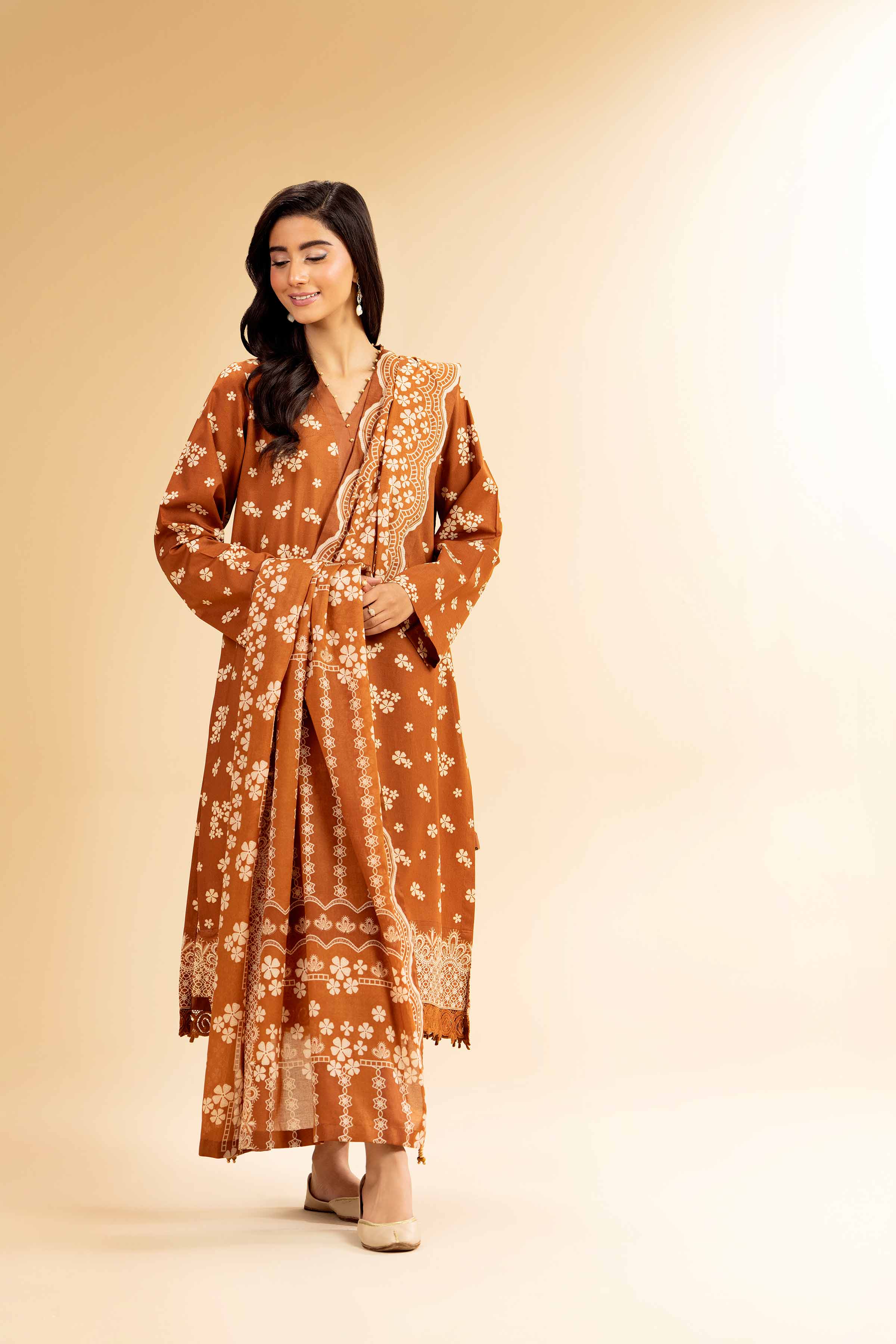 3 Piece - Printed Suit - 42501080 for Women - Unstitched Collection | Nishat | Shop Online