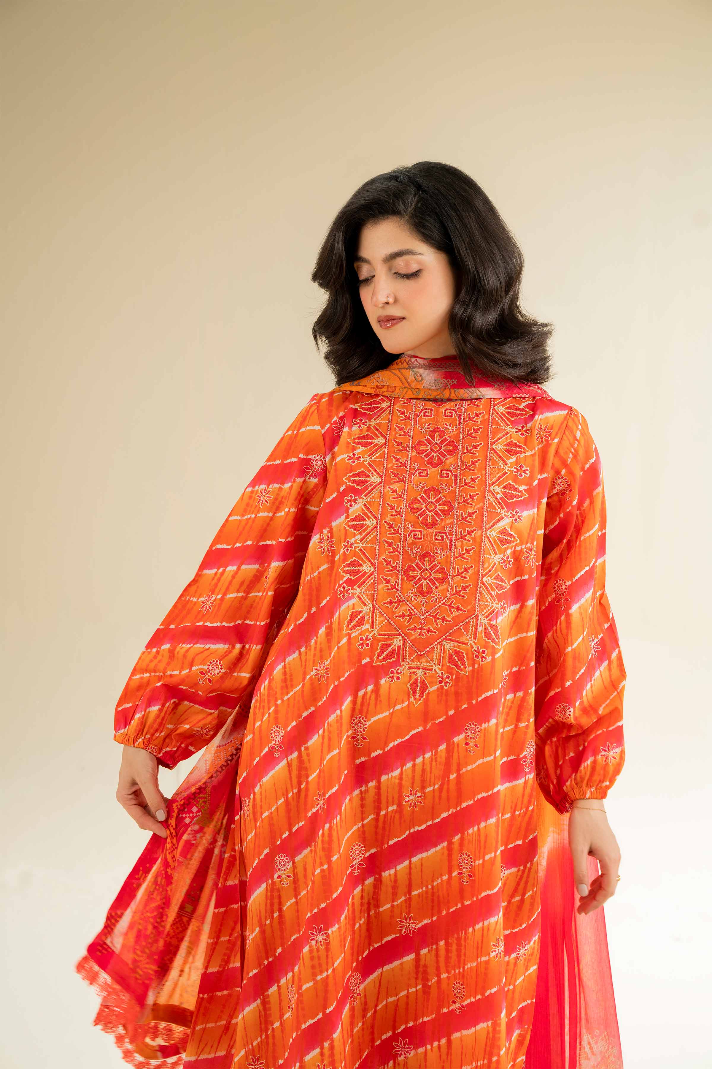 3 Piece - Printed Embroidered Suit - 42501081 for Women - Unstitched Collection | Nishat | Shop Online