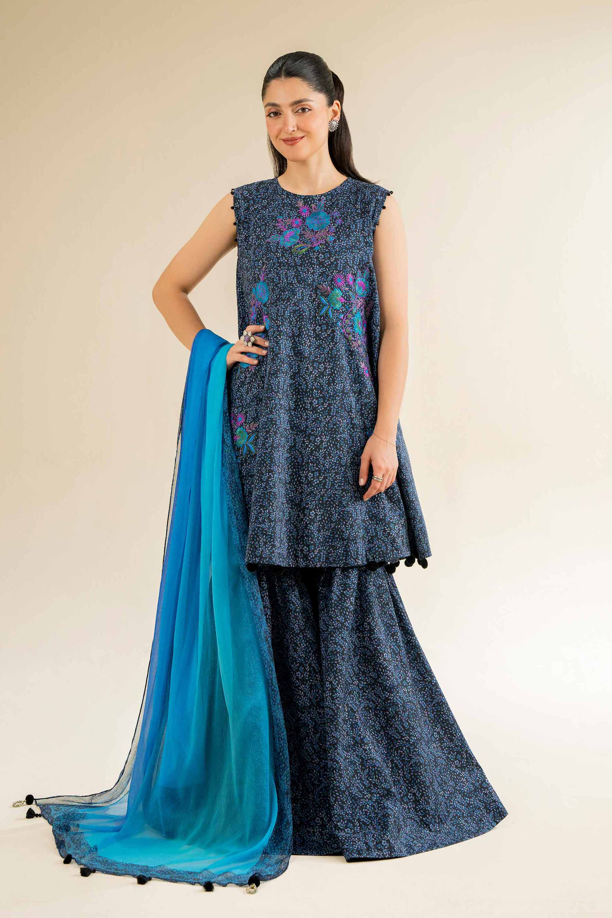 3 Piece - Printed Embroidered Suit - 42501084 for Women - Unstitched Collection | Nishat | Shop Online